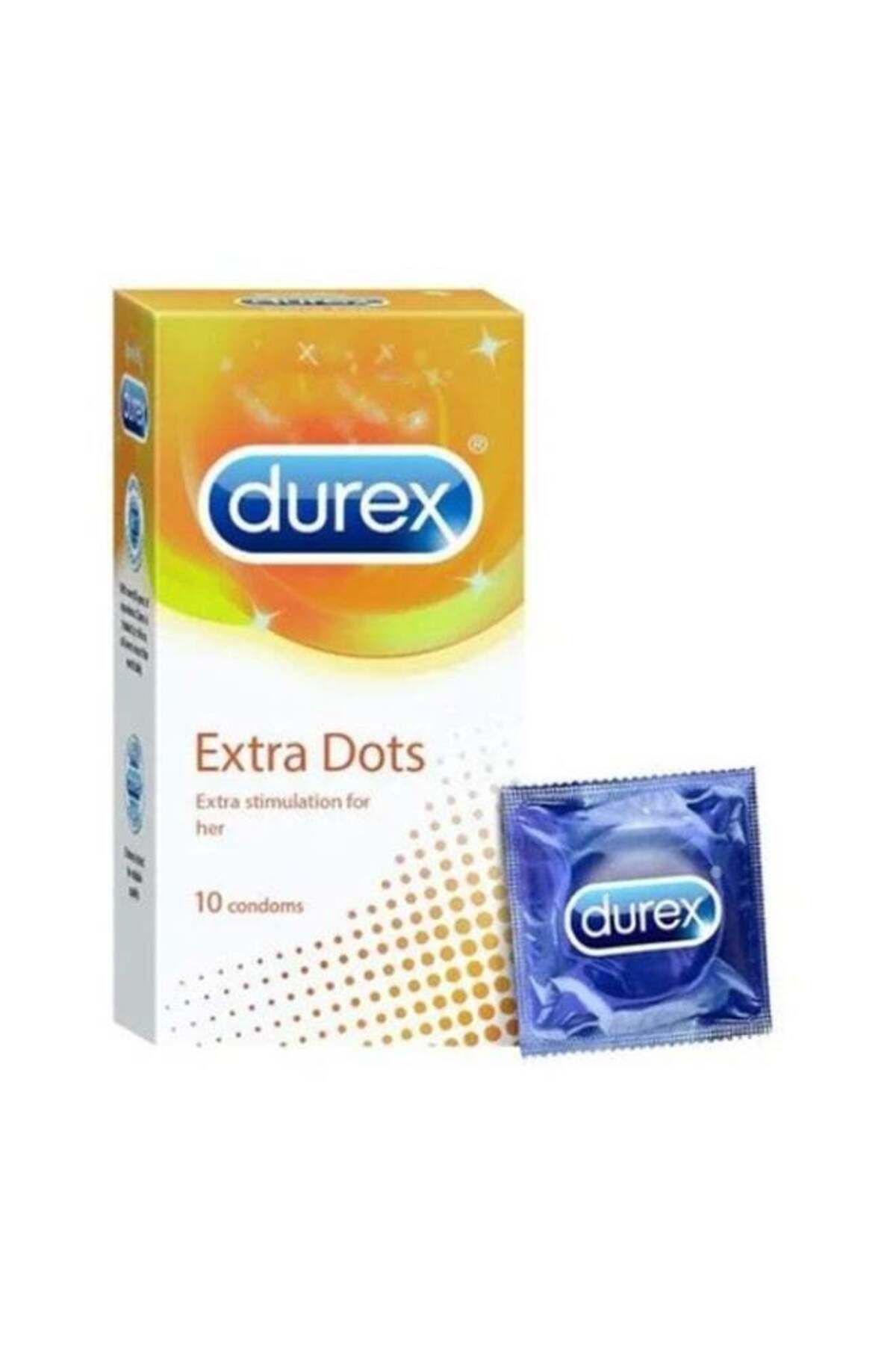 Durex-10 Piece Extra Dots Condoms 1