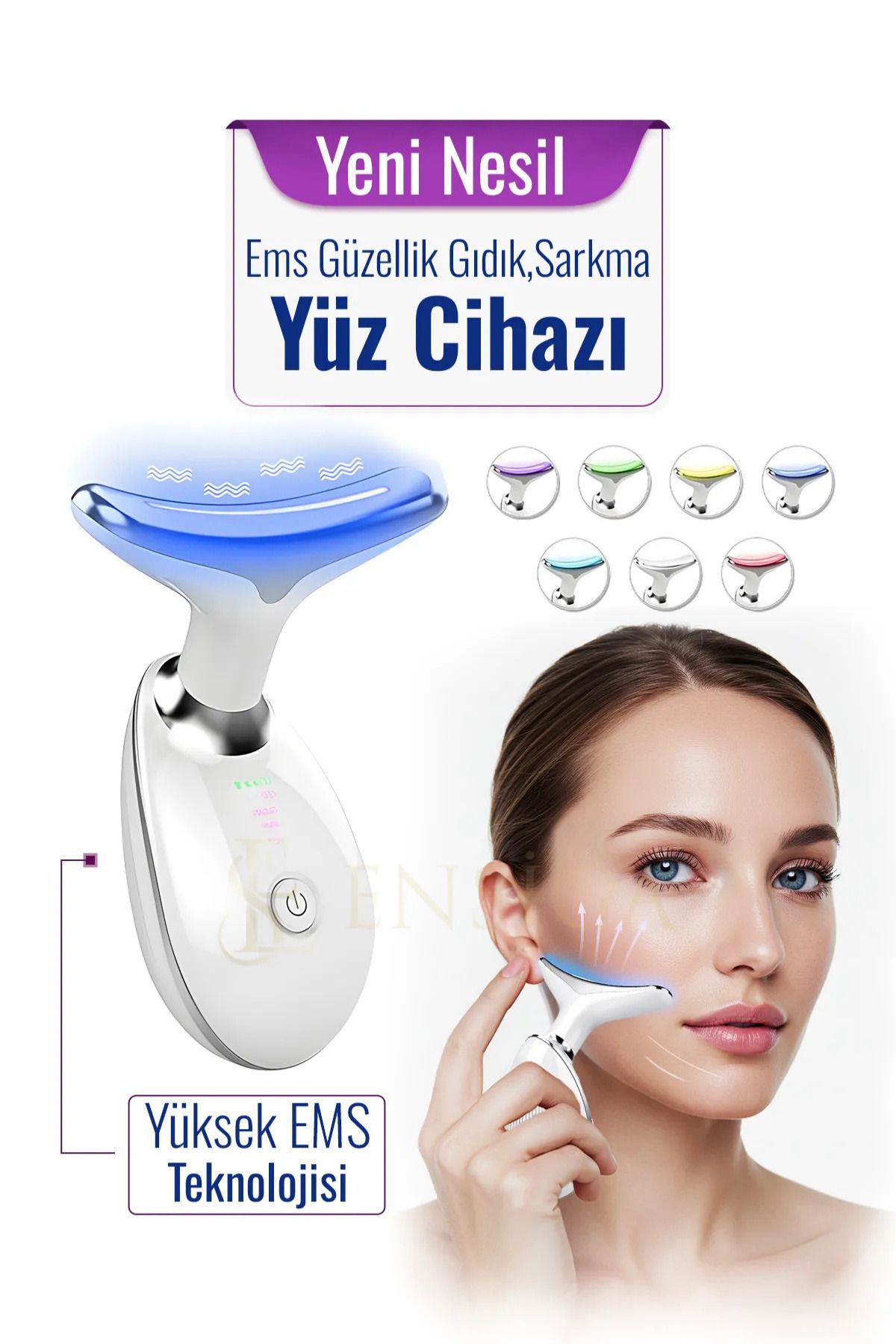 OBRAX 7 Modlu Yüz İçin Kırmızı Işık Terapisi Ems Güzellik Gıdık,Sarkma,Yüz Cihazı