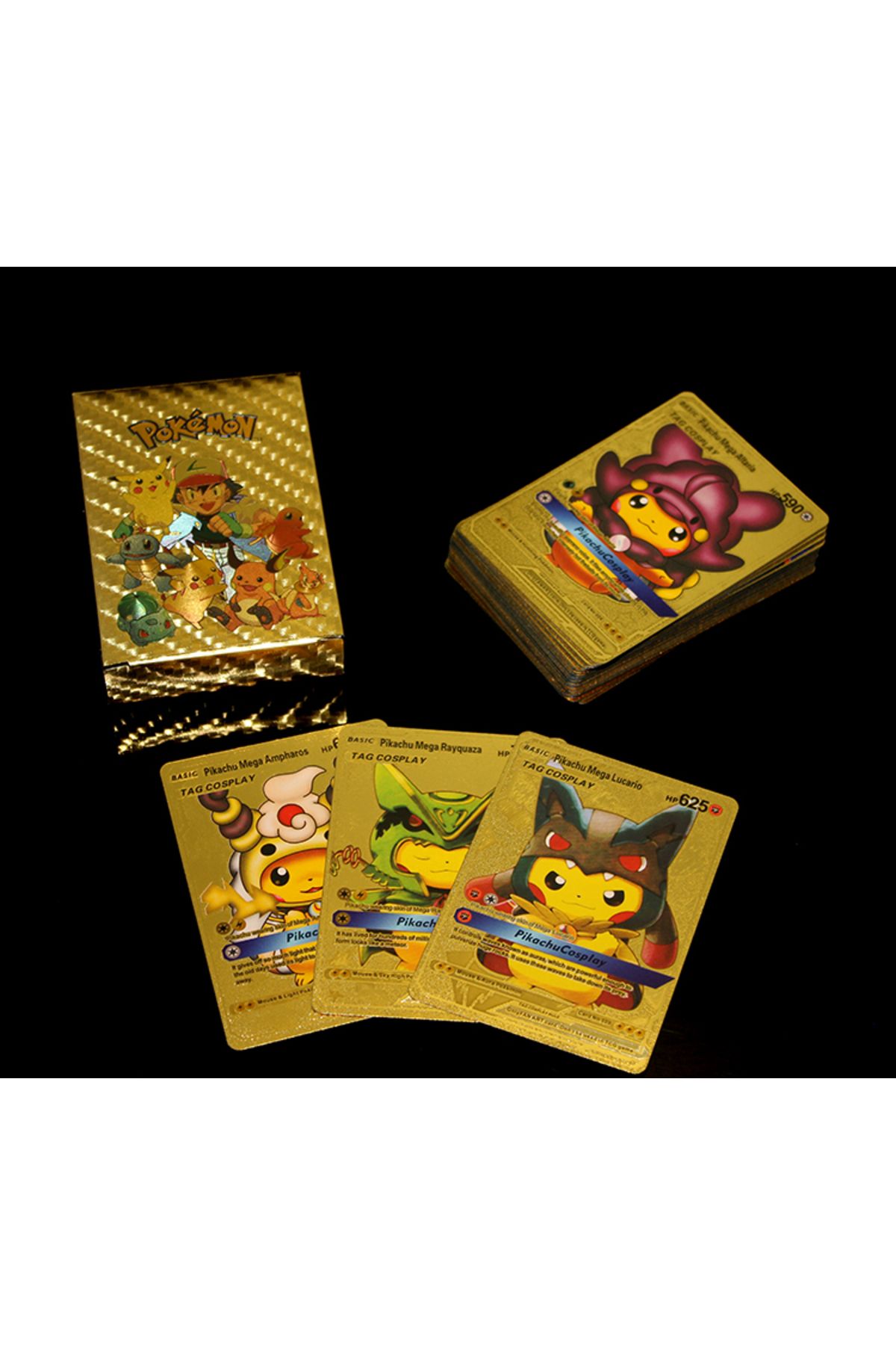 MR RZN STORE Pokemon Oyun Kartı Altın Deste Model 4
