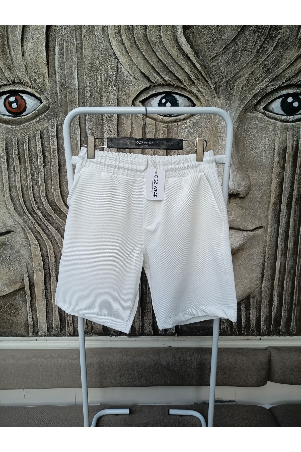 Scornic Ogz Wear Premium Diagonal Kumaş Cepli Beli Lastikli Erkek Şort