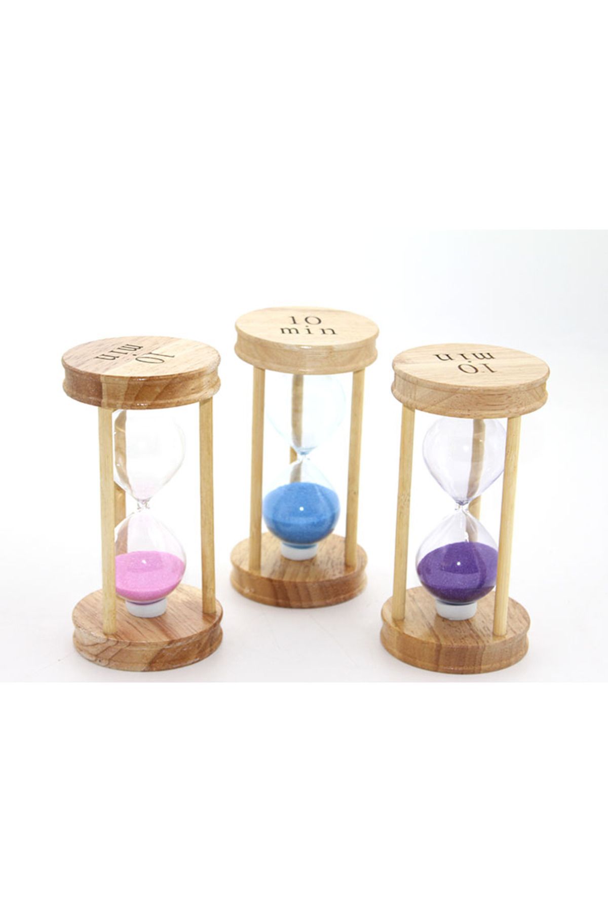 MR RZN STORE Ahşap Kum Saati 10 DK Model 2