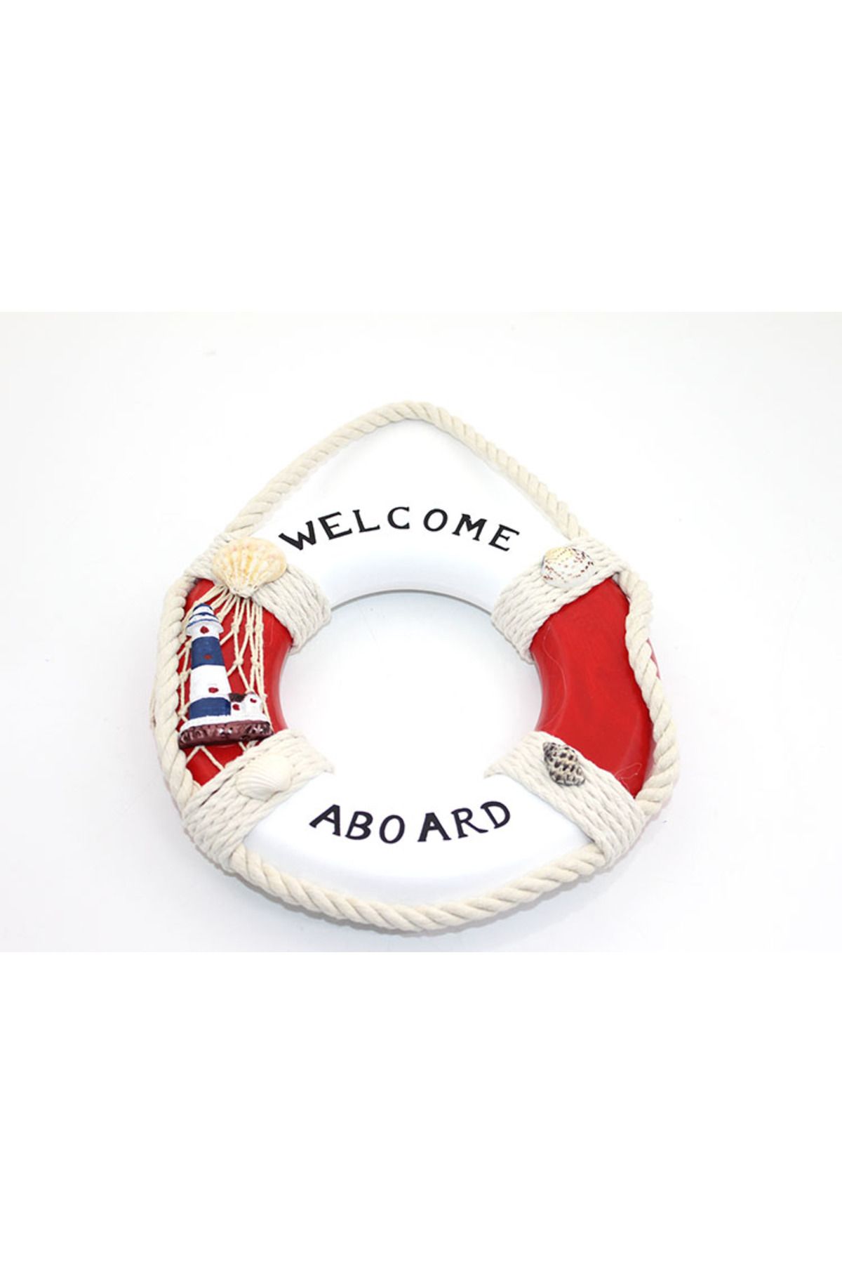 NEZADE STORE Ahşap Marin Duvara Asmalı Simit Model 2