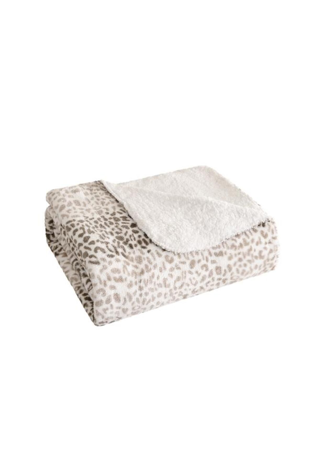 Generic-Mezoe Leopard Print Soft and Luxurious Mink Sherpa Blanket Multicolor King MINK-SHERPA03 6