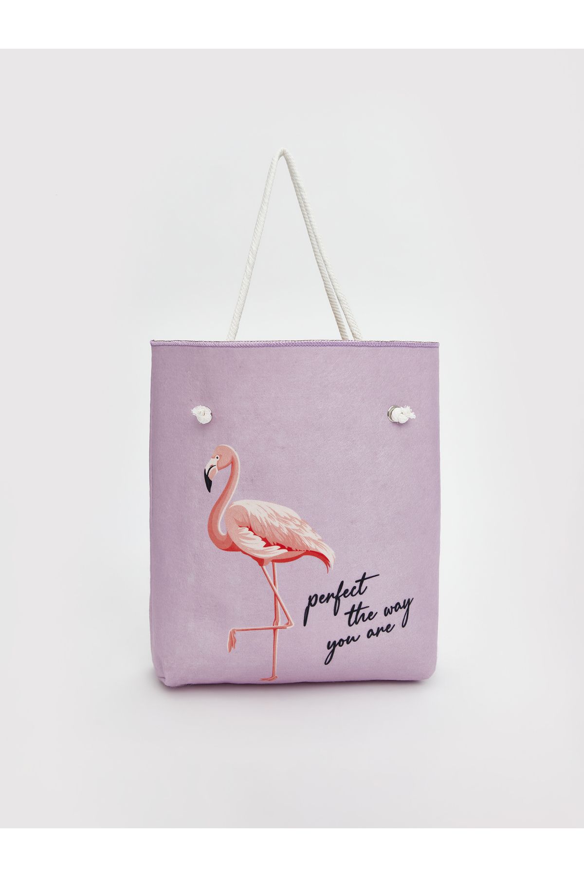 LC Waikiki Flamingo Baskılı Kadın Plaj Çantası