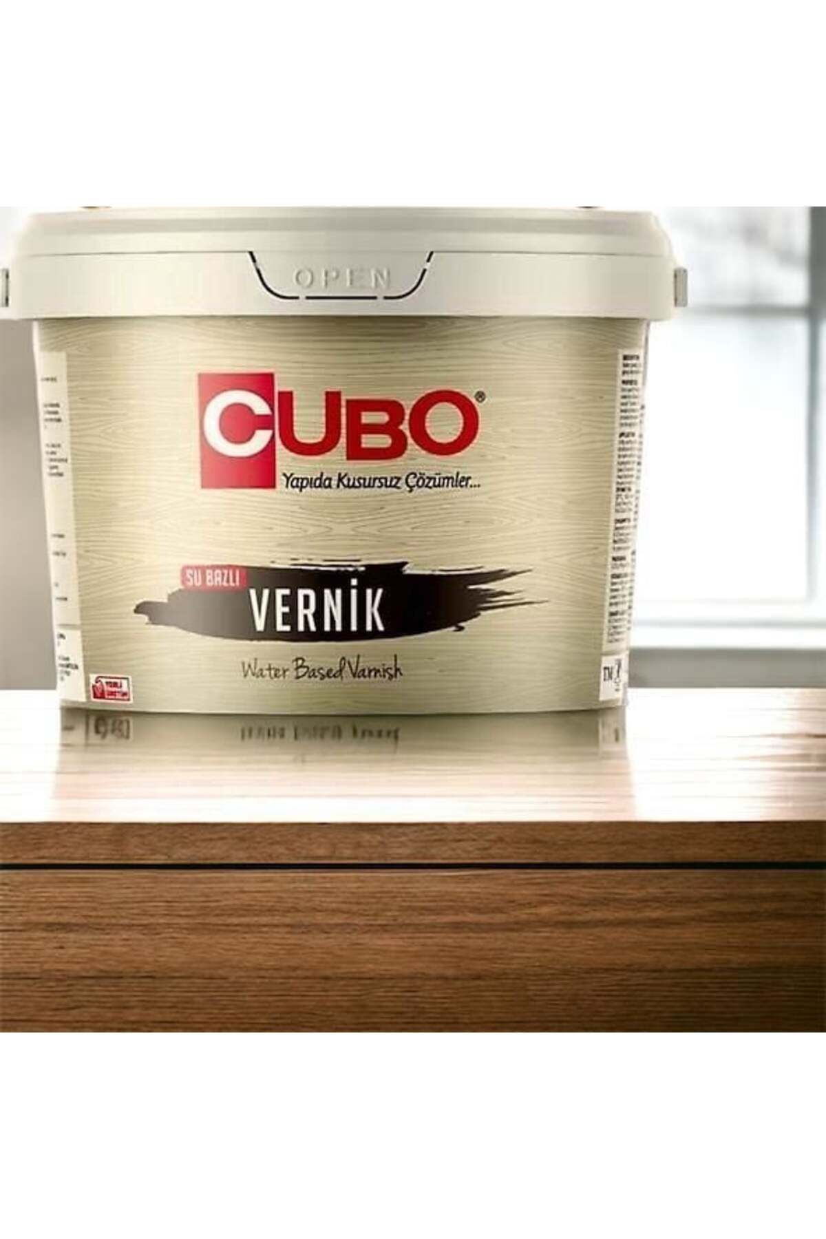 Toptan Bulurum Cubo Su Bazlı Parlak Vernik Şeffaf 2,5 Litre