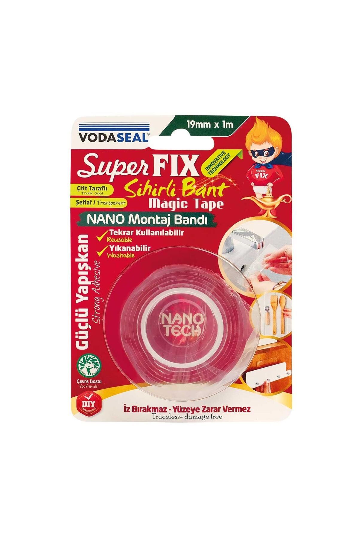 Toptan Bulurum Vodaseal Süper Fix Sihirli Bant 19 mm 1 Metre