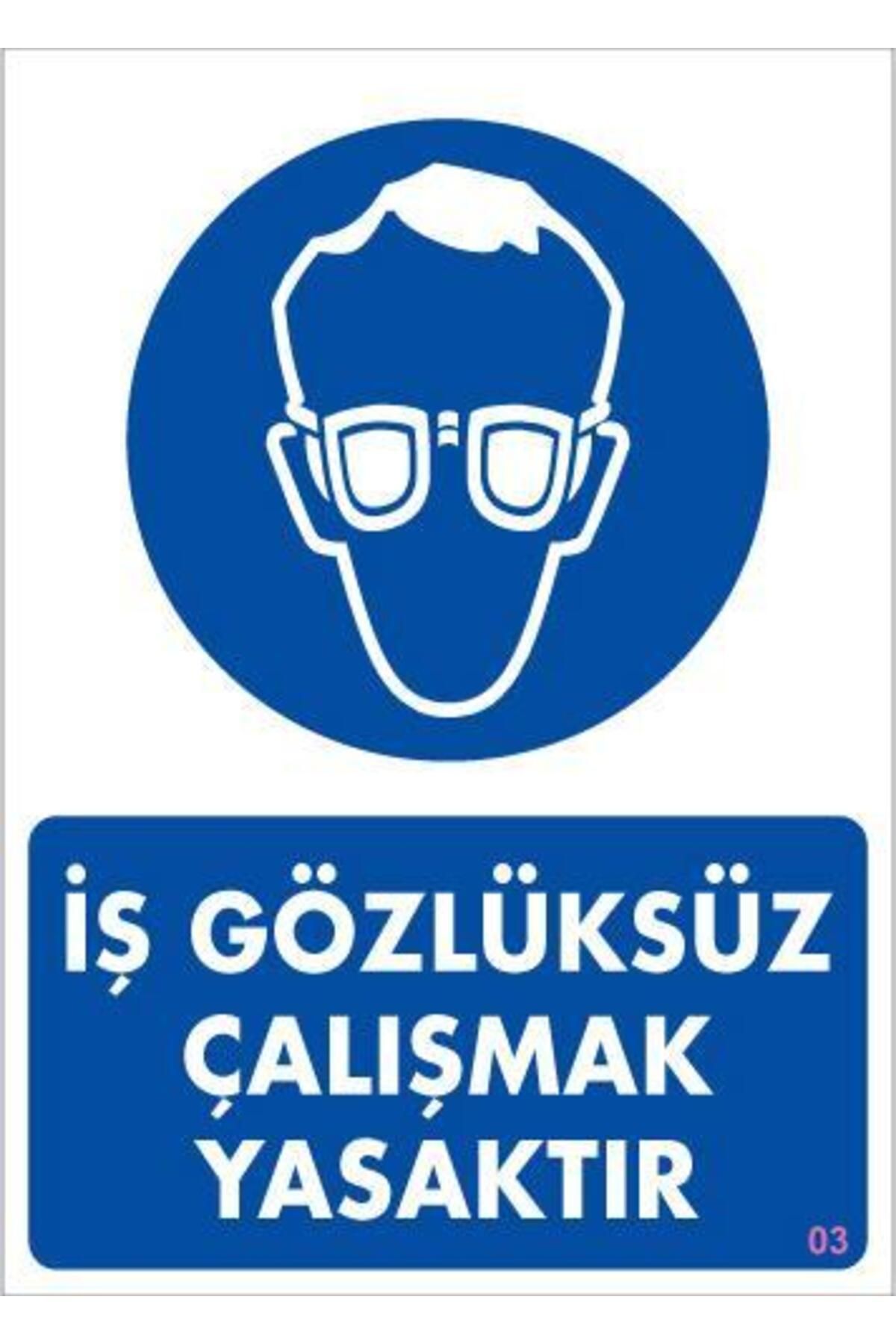 Toptan Bulurum İş Koruyucu Takınız Uyarı Levhası 25x35 KOD:3