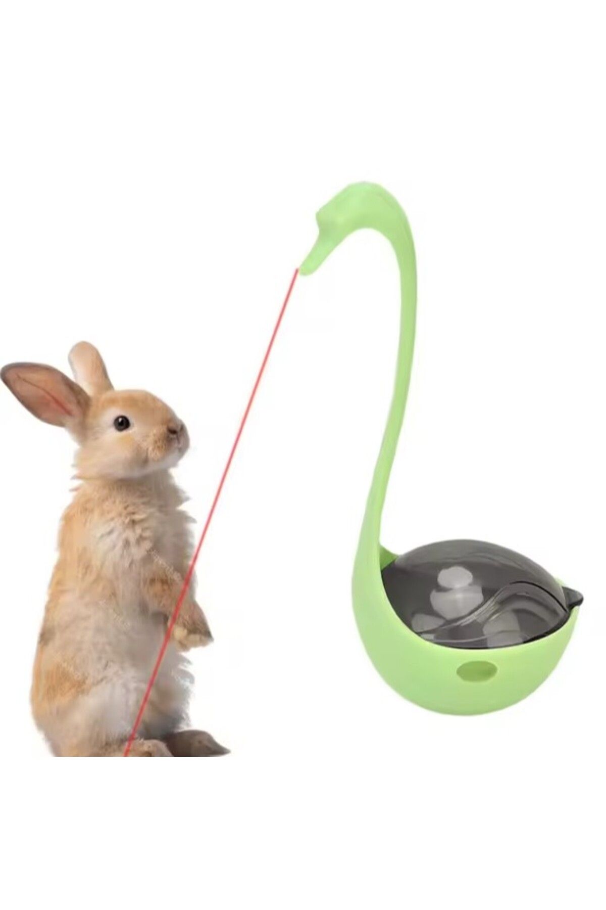 NEZADE STORE Kuğu Şeklinde Lazerli Kedi Oyuncağı Yeşil