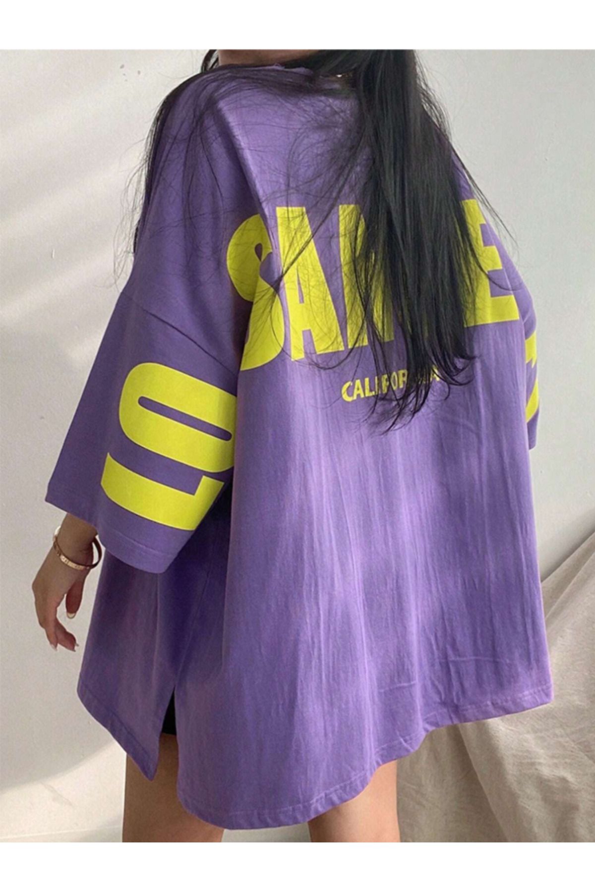 COHERENT Unisex Erkek/Kadın LOC Özel Baskılı Oversize Pamuklu T-Shirt