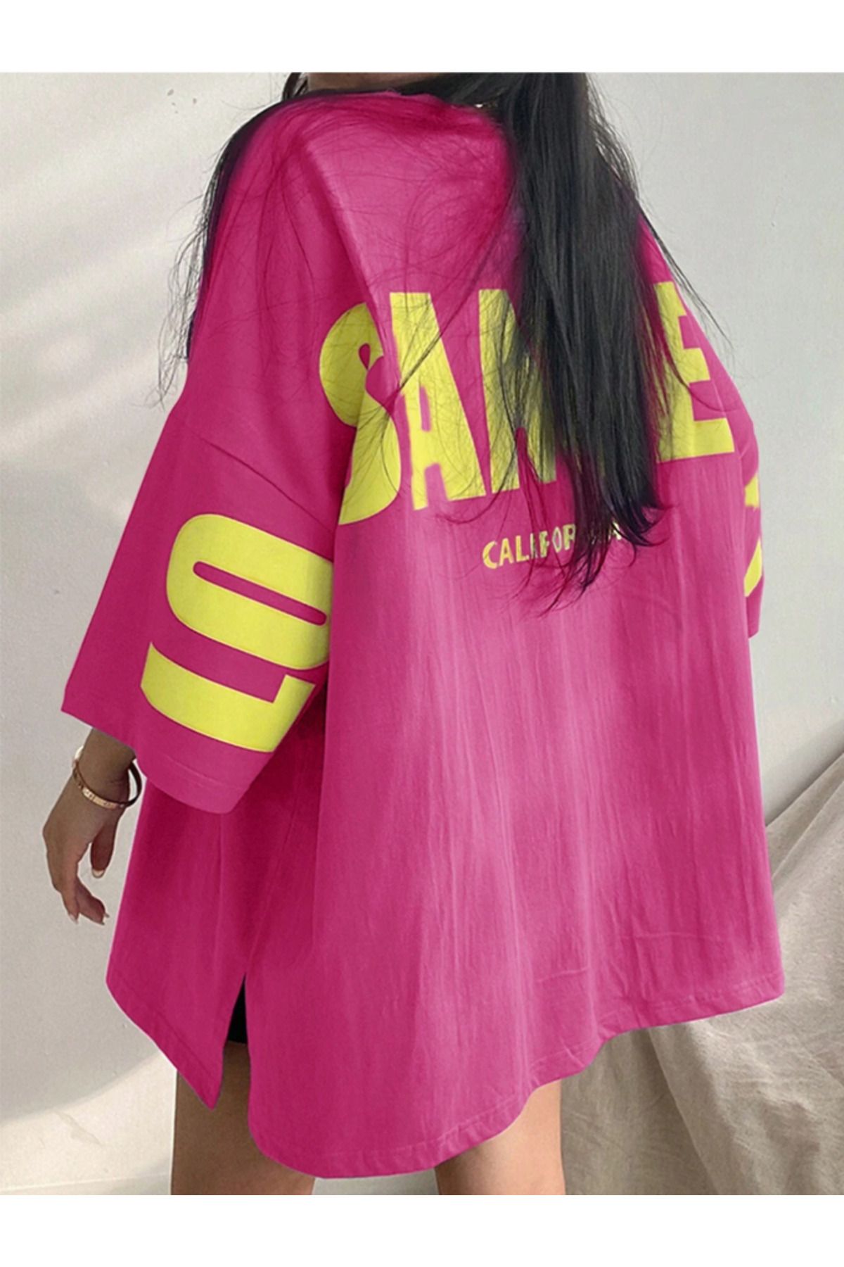 COHERENT Unisex Erkek/Kadın LOC Özel Baskılı Oversize Pamuklu T-Shirt
