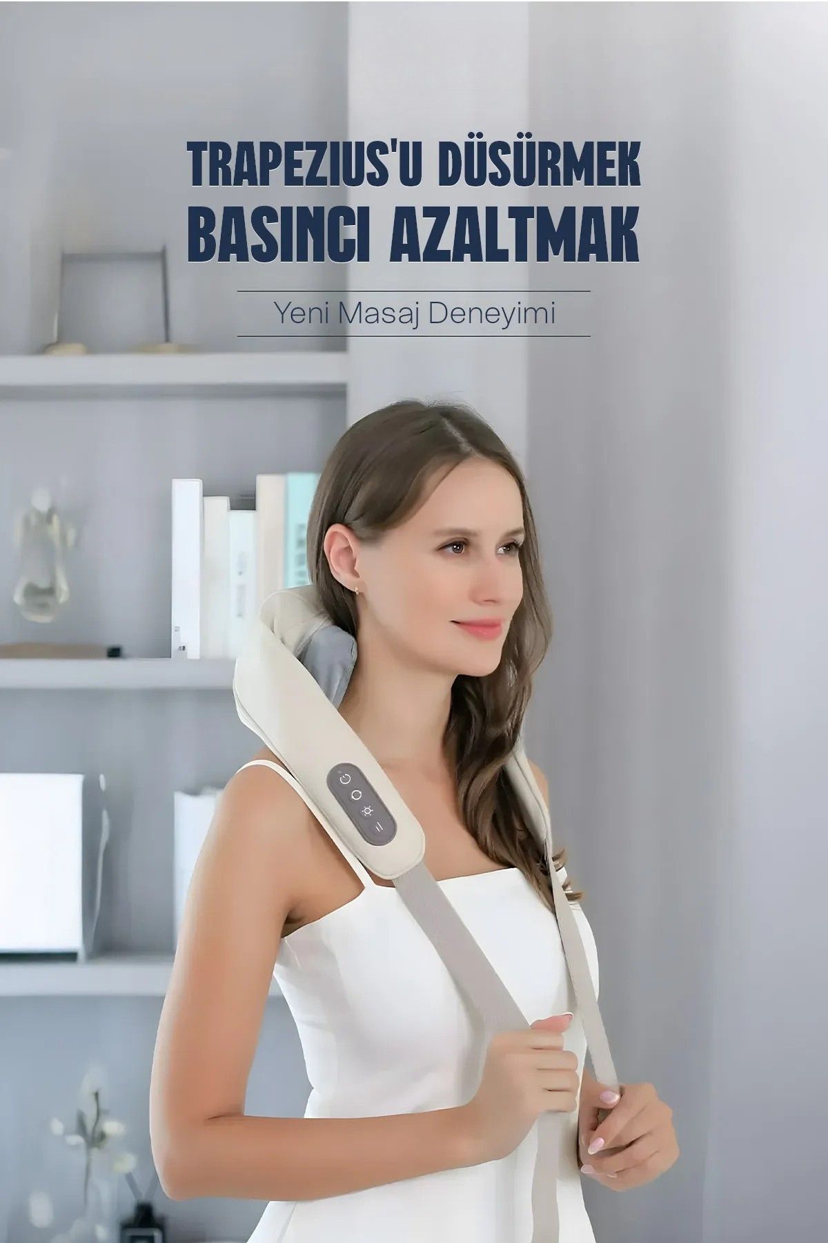 OBRAX 8d Yeni Nesil Boyun Sırt Omuz Yoğurma Asmalı Masaj Cihazı Akupunktur Masajı