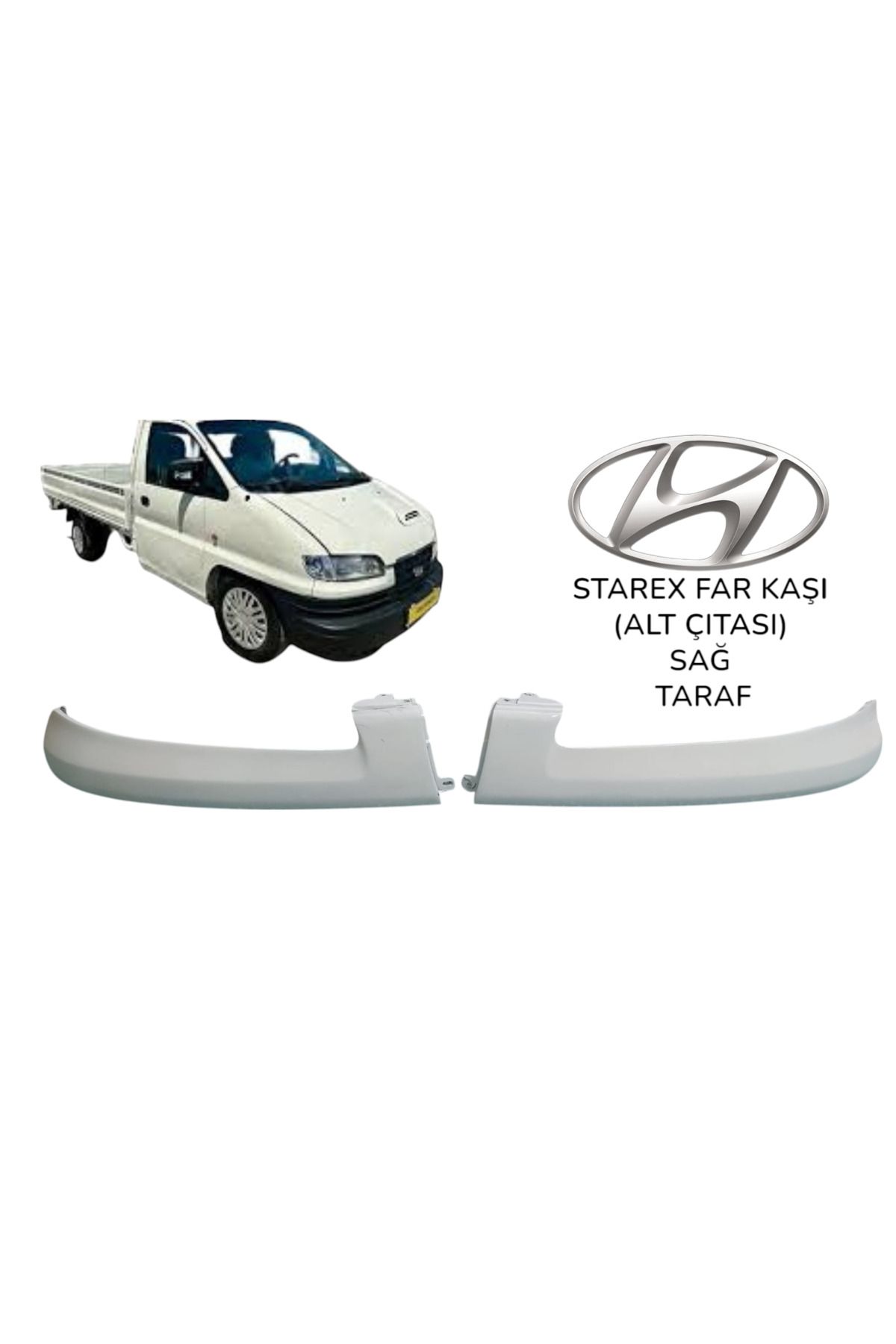 Hyundai STAREX (KAMYONET-LİBERO) FAR KAŞI 1998-2007 SAĞ BEYAZ BOYALI (86550-47000)