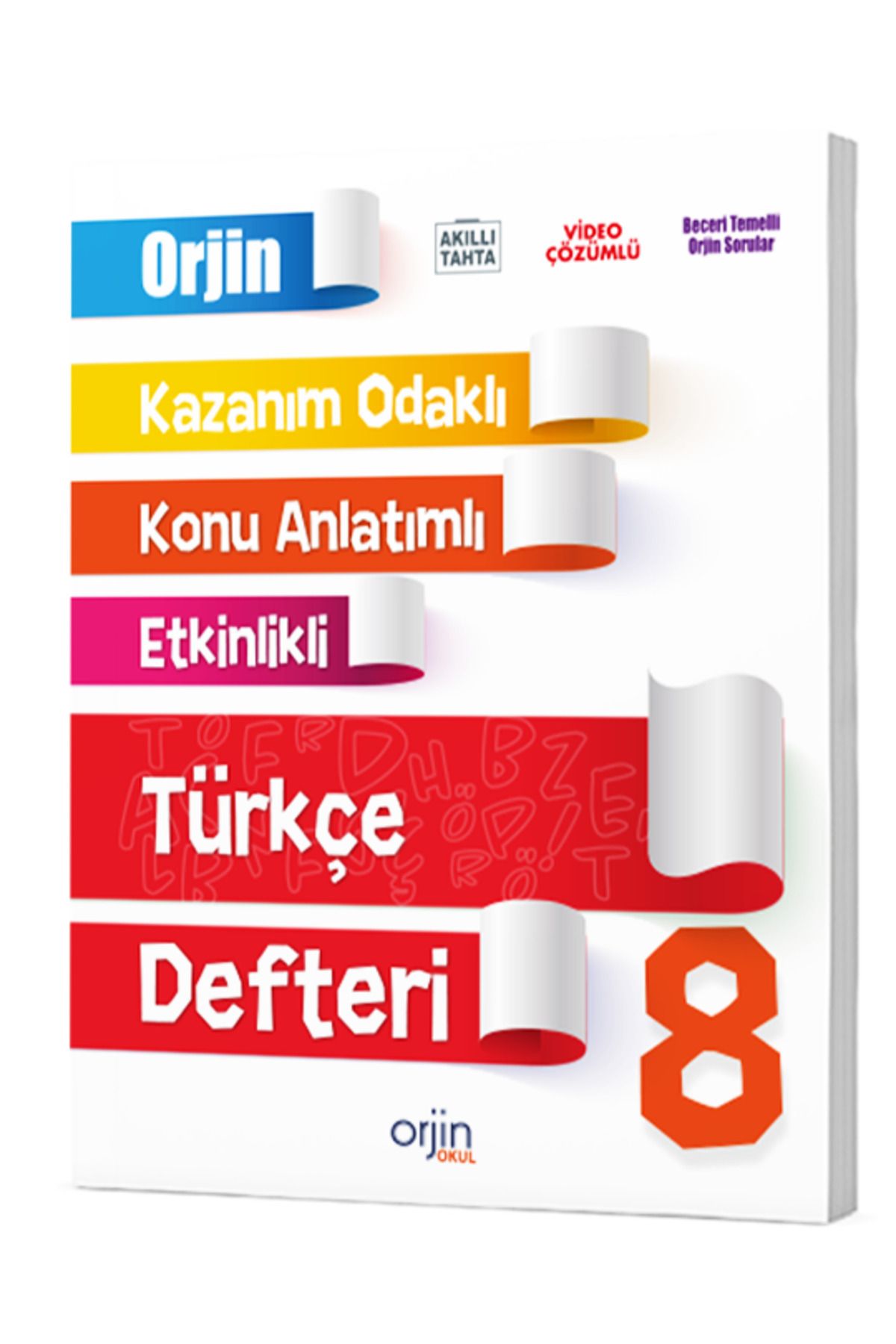 fenomen okul ORJİN 8 TÜRKÇE DEFTERİ
