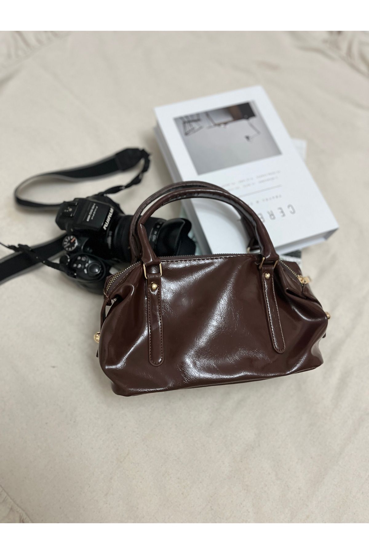 ÇANTA Vesara ShineMini - Kemerli Rugan Mini Baget Çanta