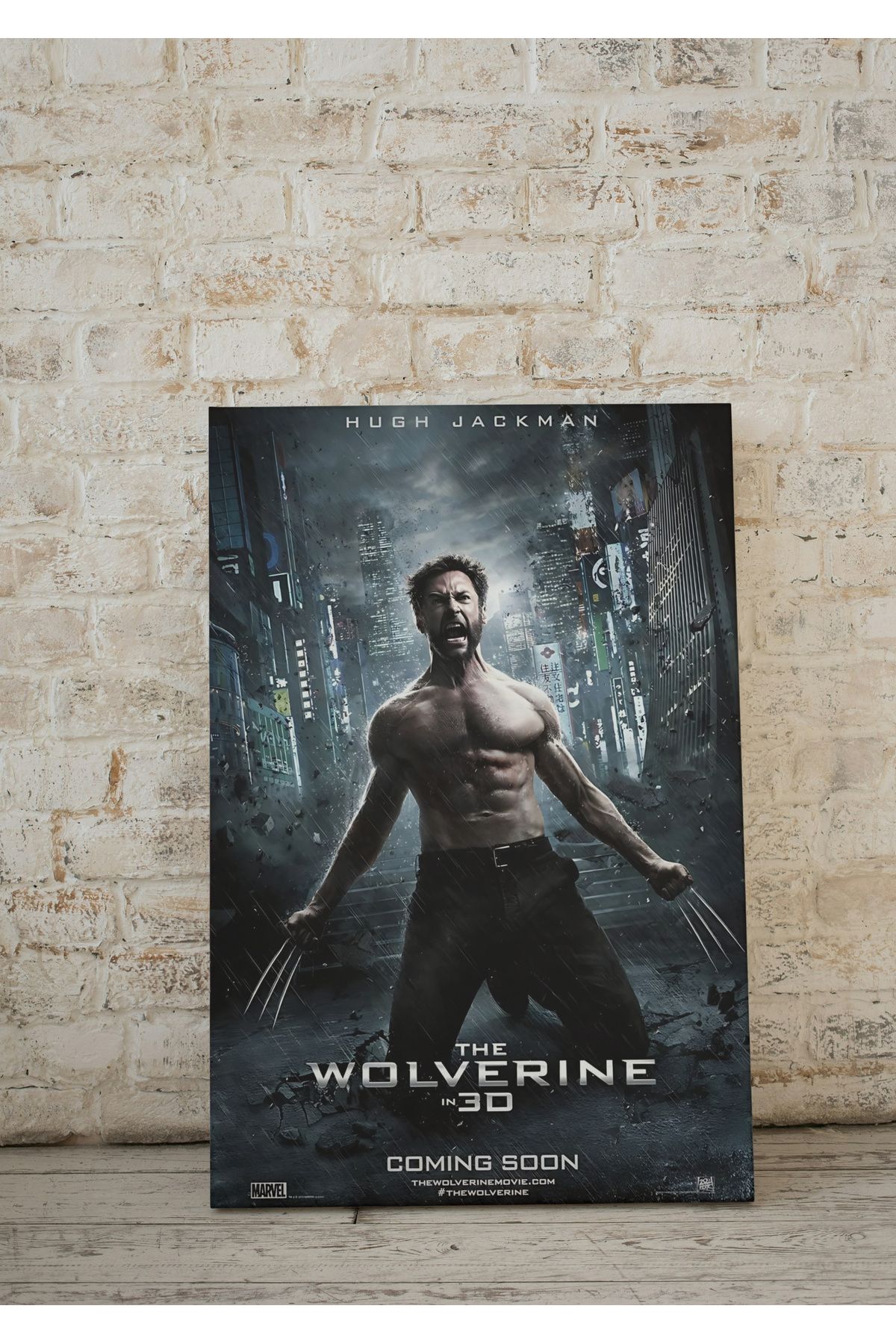 SEKİZELLİİKİ Wolverine Baskılı Kanvas Tablo