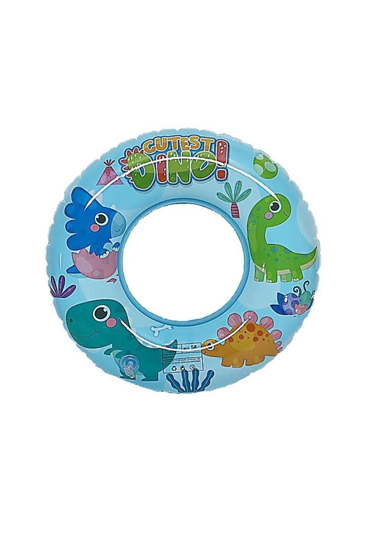 AKKUZU TİCARET Deniz Simidi 3 - 6 Yaş Çocuk - 50cm Küçük Boy Desenli & Mavi