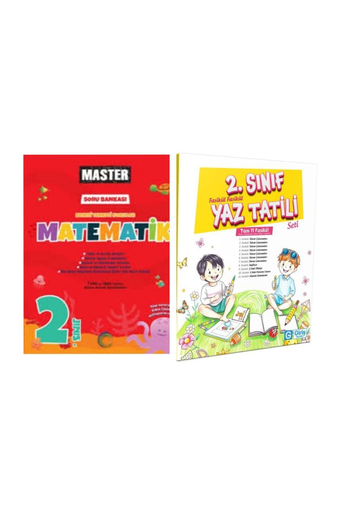 Okyanus Yayınları 2. Sınıf Master Matematik Soru Bankası Ve 2.sınıf Yaz Tatili Fasikül Seti