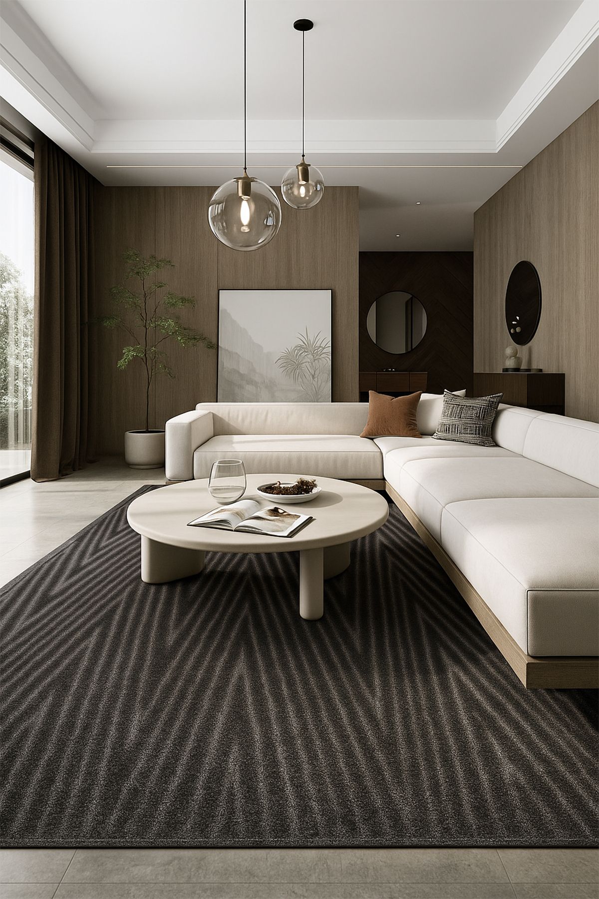 Has Halı Ravelle 3108 Antrasit - Salon, Koridor (Yolluk), Mutfak, Antre, Yatak ve Oturma Odası Halısı