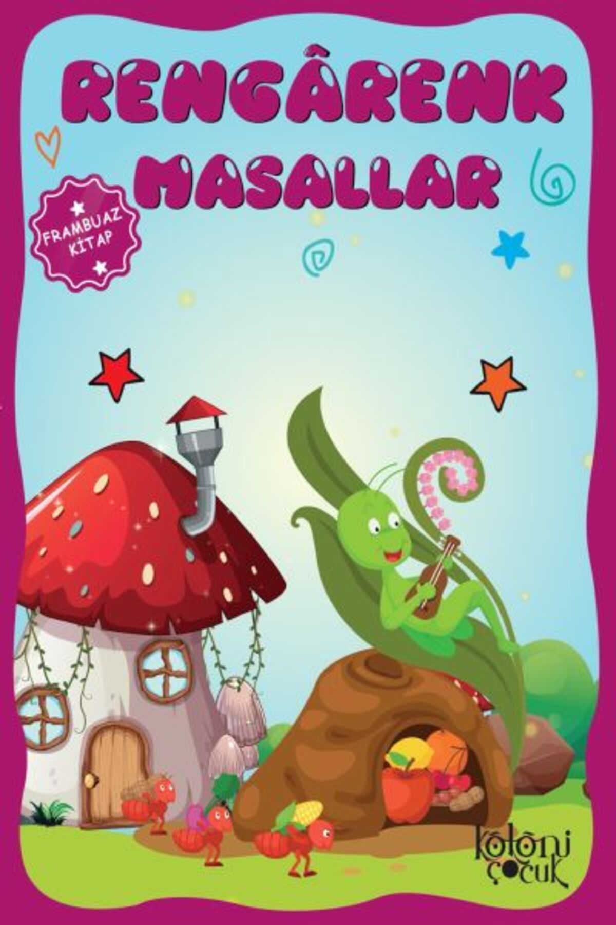 Destek Yayınları Çocuklar için Hayal ve Odak Geliştirici Rengarenk Masallar Frambuaz Kitap