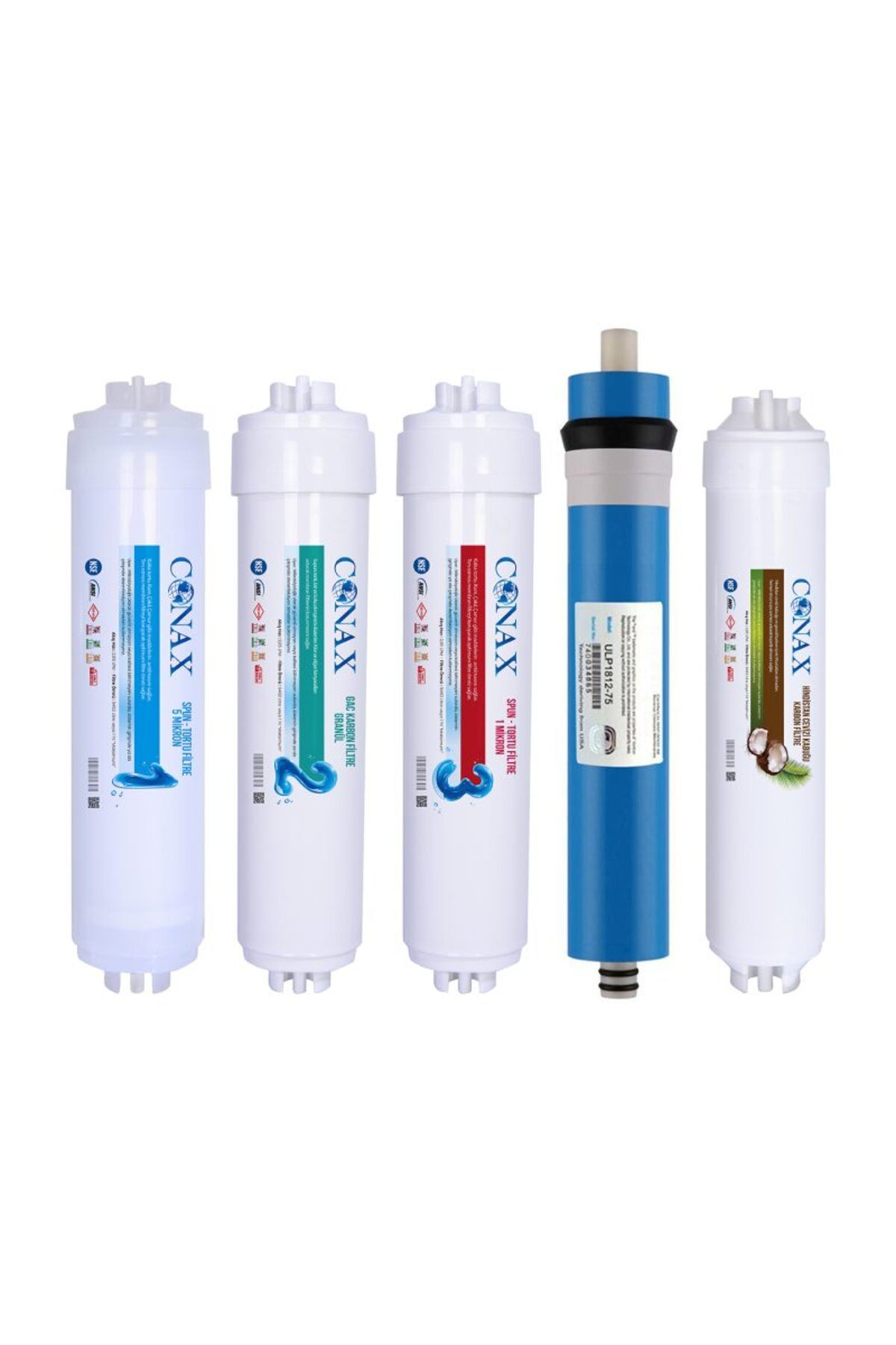 Conax İNLİNE 3 AŞAMA +POSTCARBON +BENÇ MEMBRAN FİLTRE SETİ