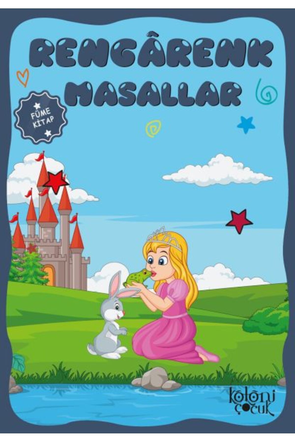 Destek Yayınları Çocuklar için Hayal ve Odak Geliştirici Rengarenk Masallar Füme Kitap