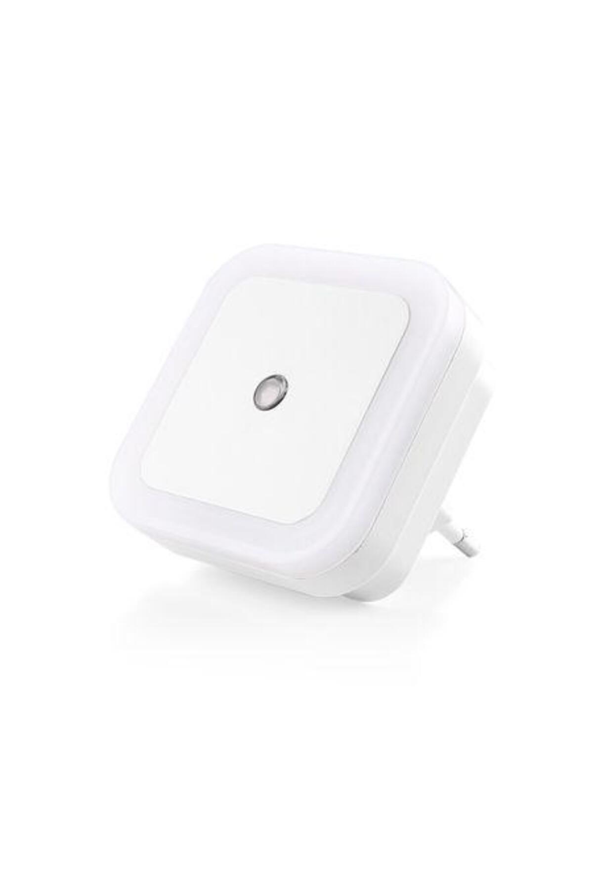 WHITE-MyStyle 3D White Bright Lamp - Smart Led Night Light with Built-in Light Sensor 2