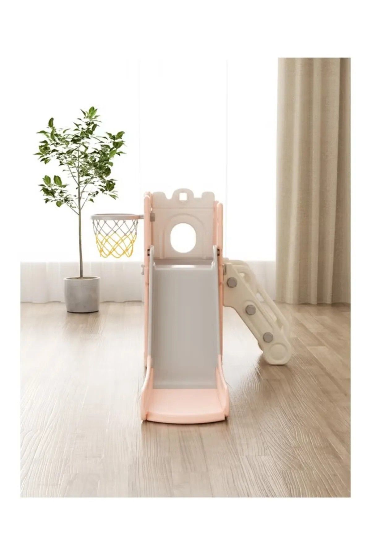 FULLJOY-L-shaped tower slide, single slide 145 + ball frame (unsealed) 4