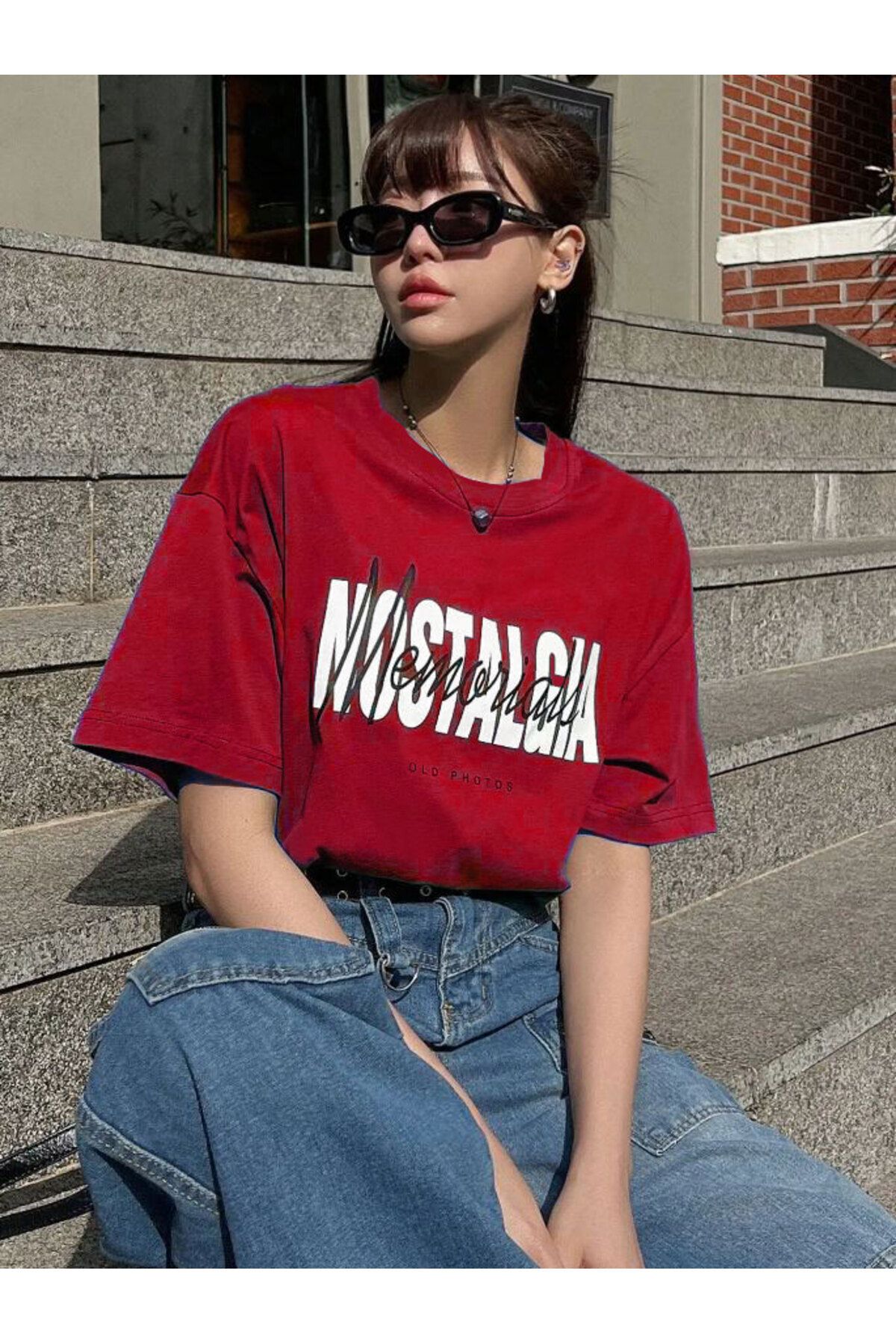 Boi Nostalgia Baskılı Unisex Tshirt