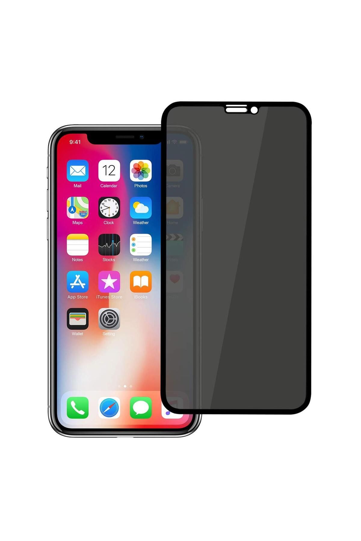 OEM Folie De Protecție Solară Pentru Apple Iphone Xr 5d Privacy Glass Mystyle - One Size