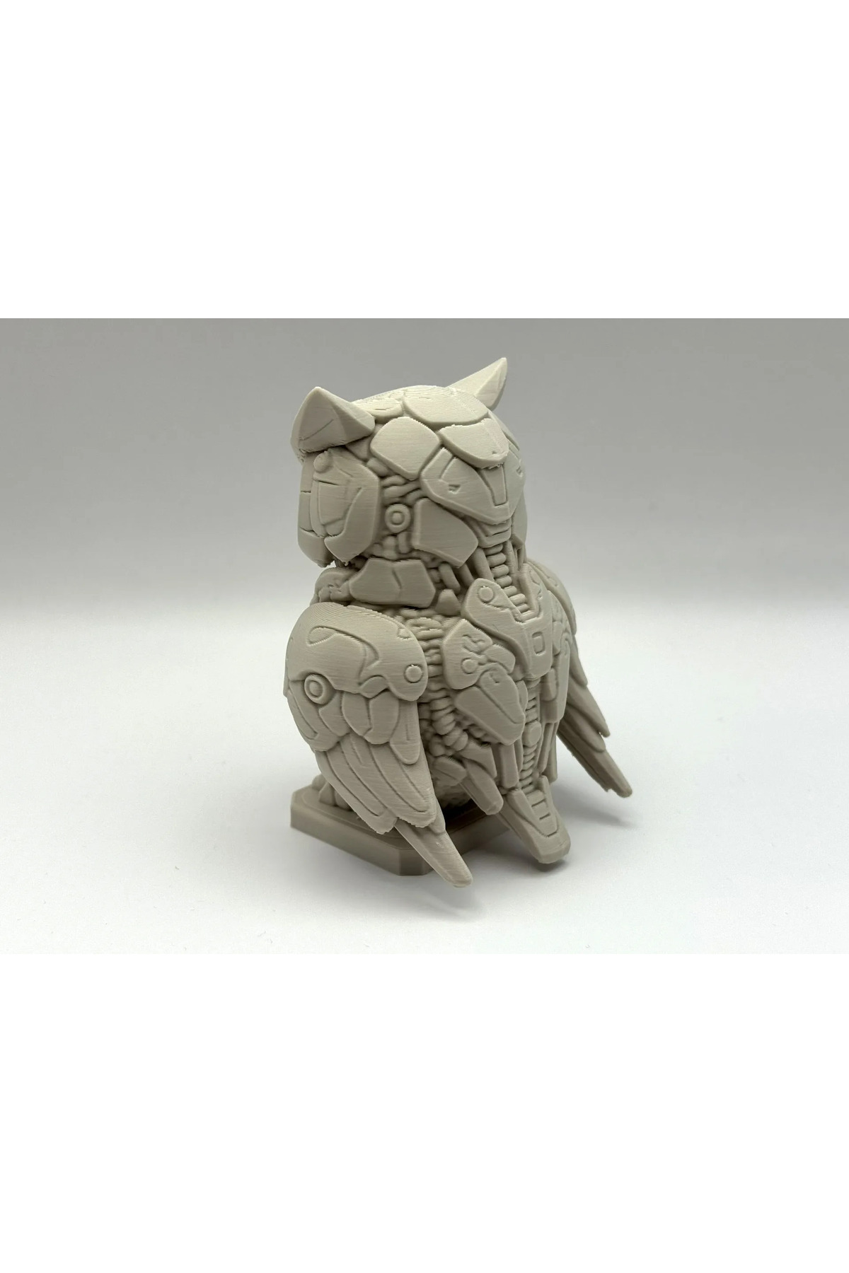 Robotic Owl Companion 10 cm – Figura decorativa del gufo robot
