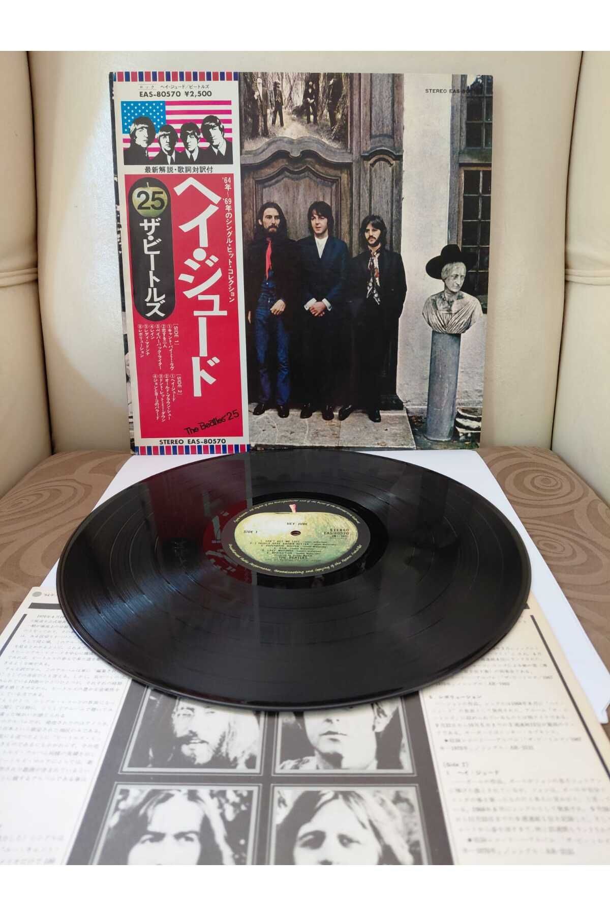 Plakperest The Beatles – Hey Jude - 1976 Japonya Basım LP Plak - Obi’li -2.el