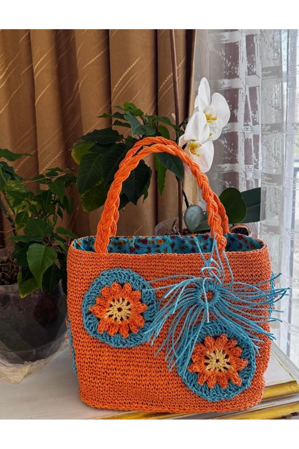 SvS Butik El Yapımı Hasır Tasarım Yaz Çantası