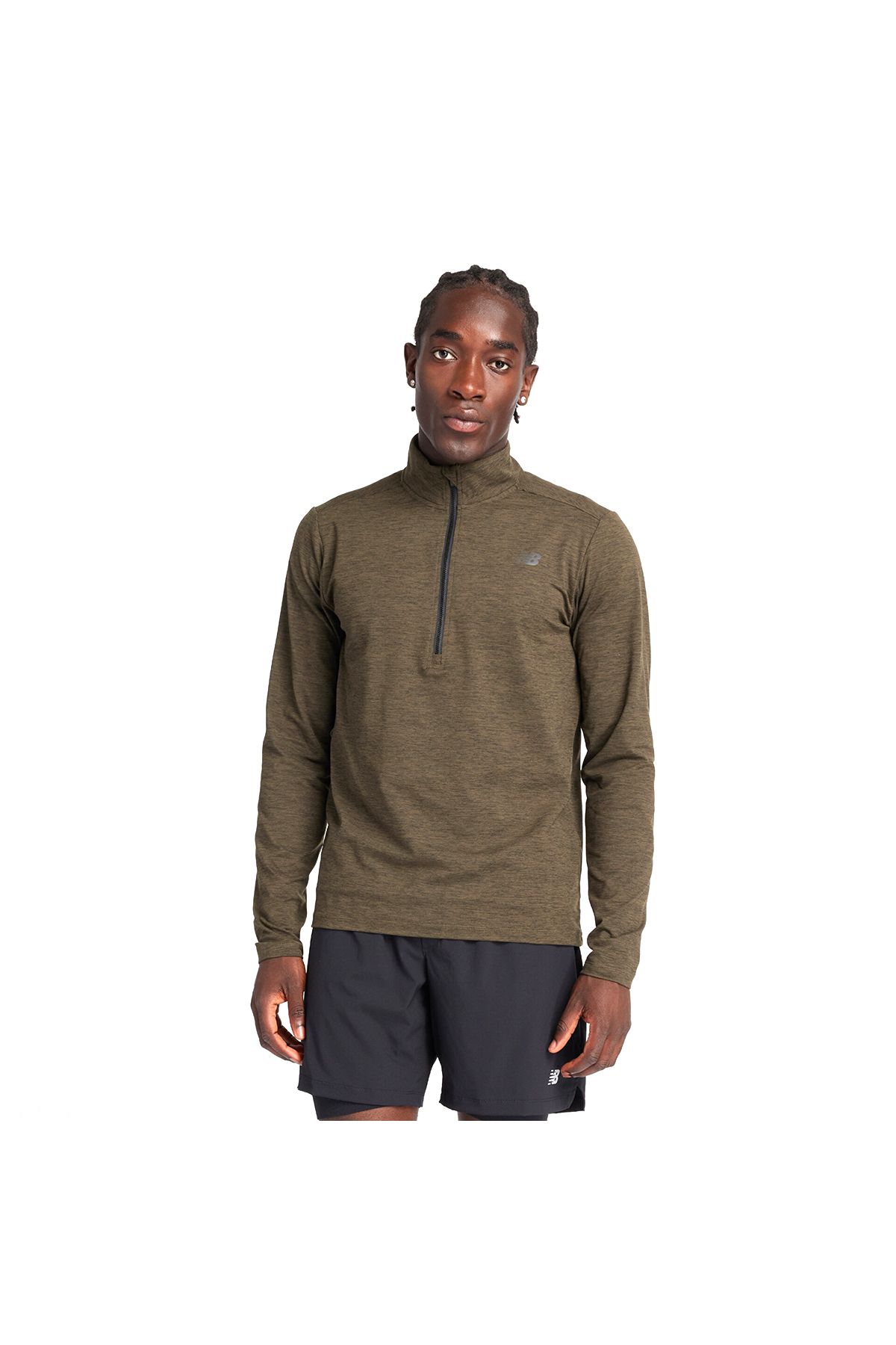 New Balance Core Space Dye Erkek Yeşil Günlük Stil T-Shirt MT83915-DMO
