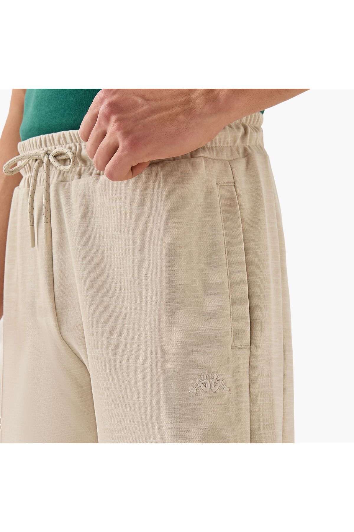 Kappa-Regular Fit Shorts with Drawstring Closure and Pockets 4