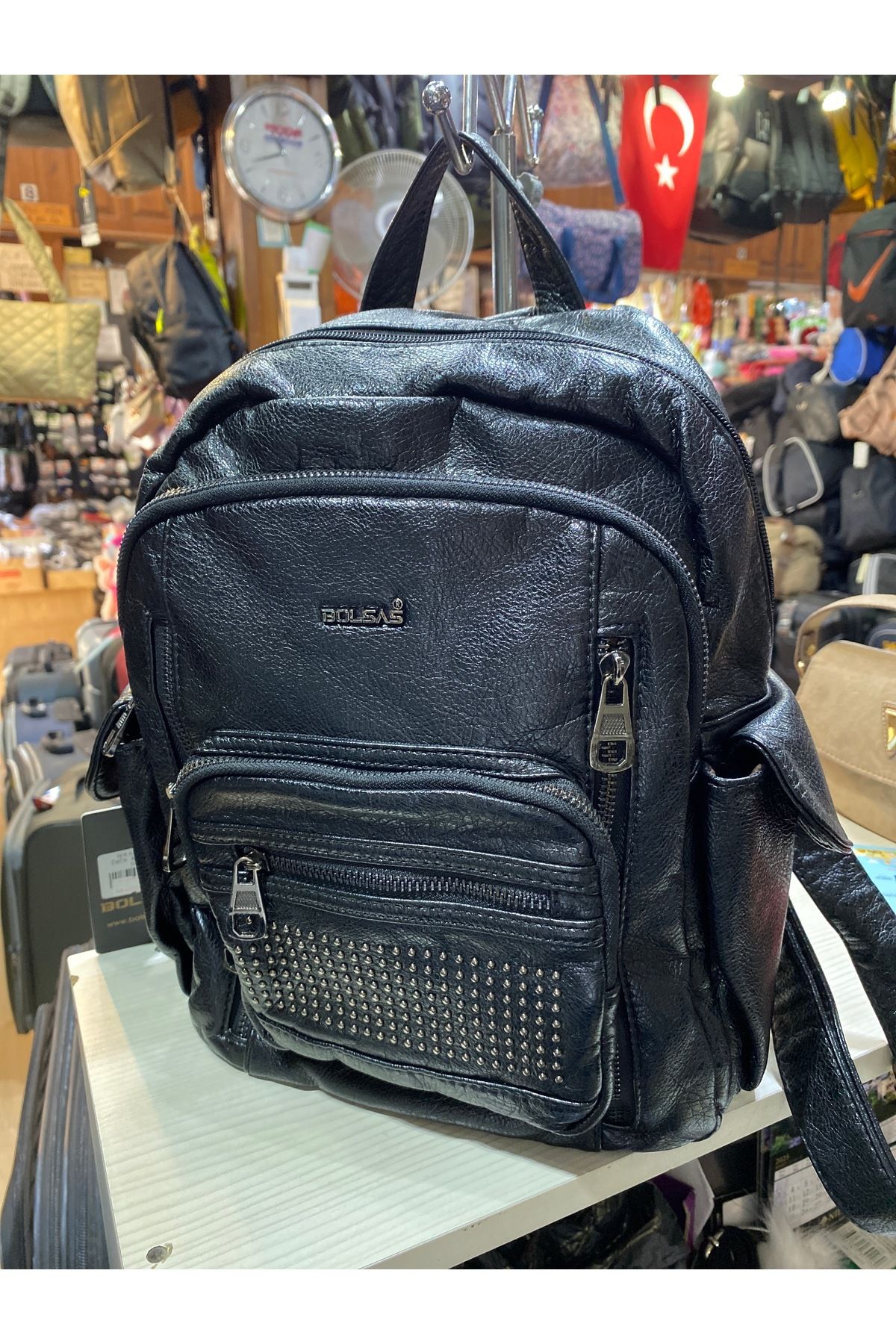 BOLSAS HAKİKİ DERİ SIRT ÇANTA