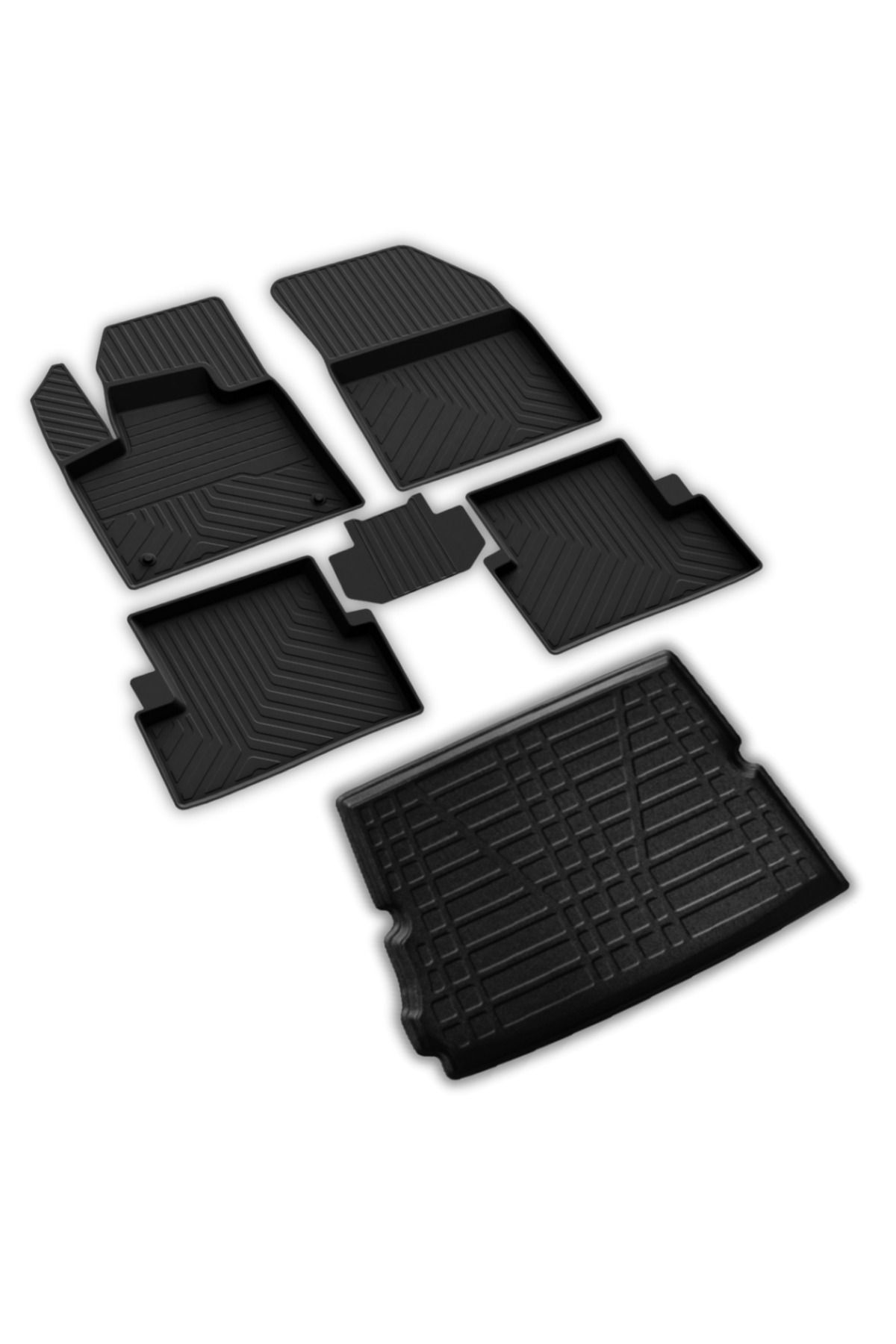 ferrous autoaccessories Peugeot 5008 Active Ferrous 4D Paspas ve 3D Bagaj Havuzu 2017 2023