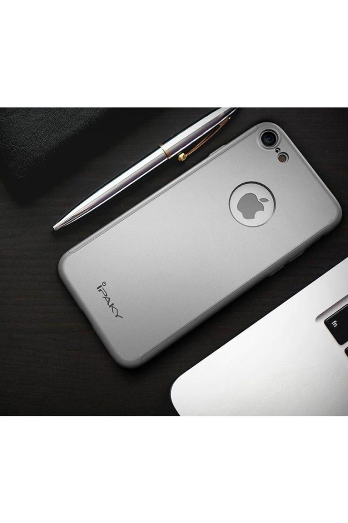 Silver-Case for Apple iPhone 6 / iPhone 6S MyStyle iPaky Original Silver full coverage 360 degrees 2