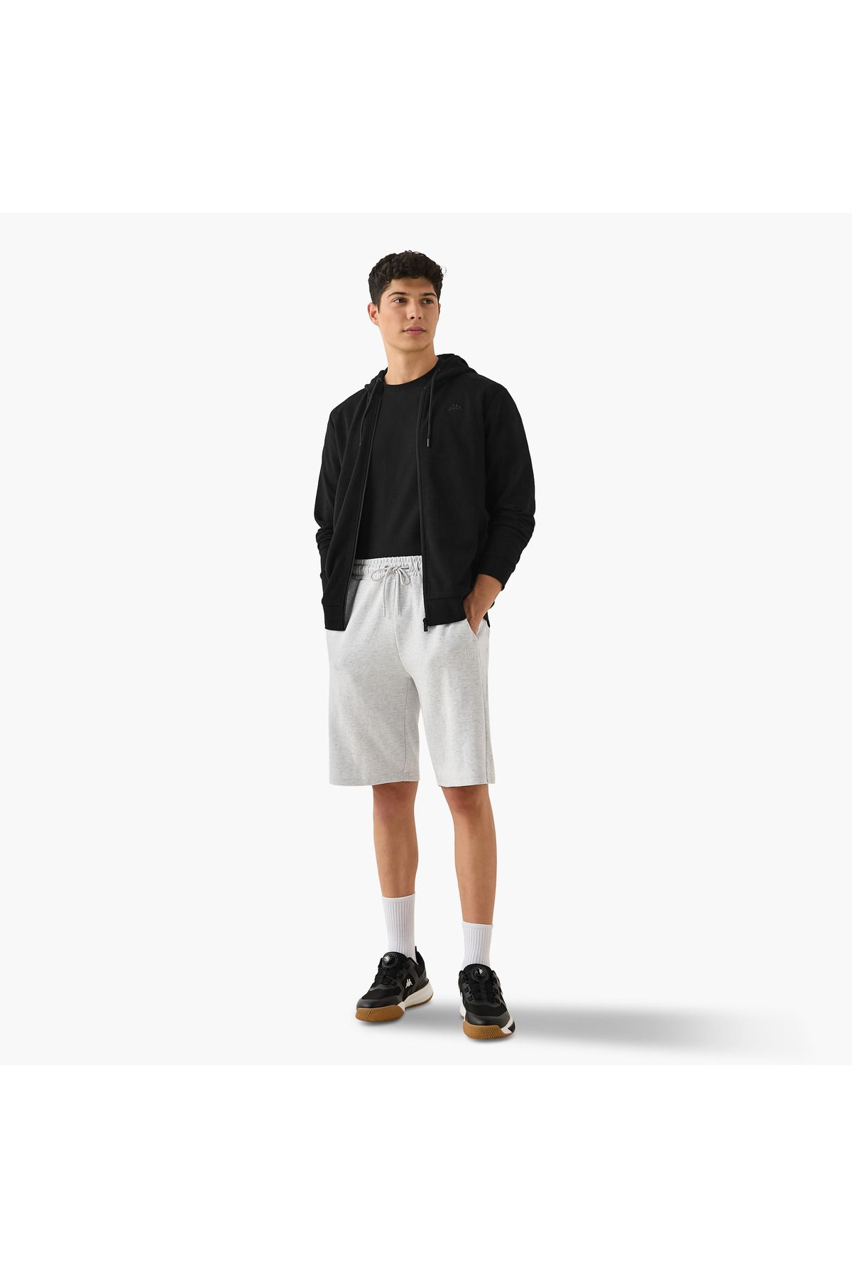 Kappa-Regular Fit Shorts with Drawstring Closure and Pockets 2