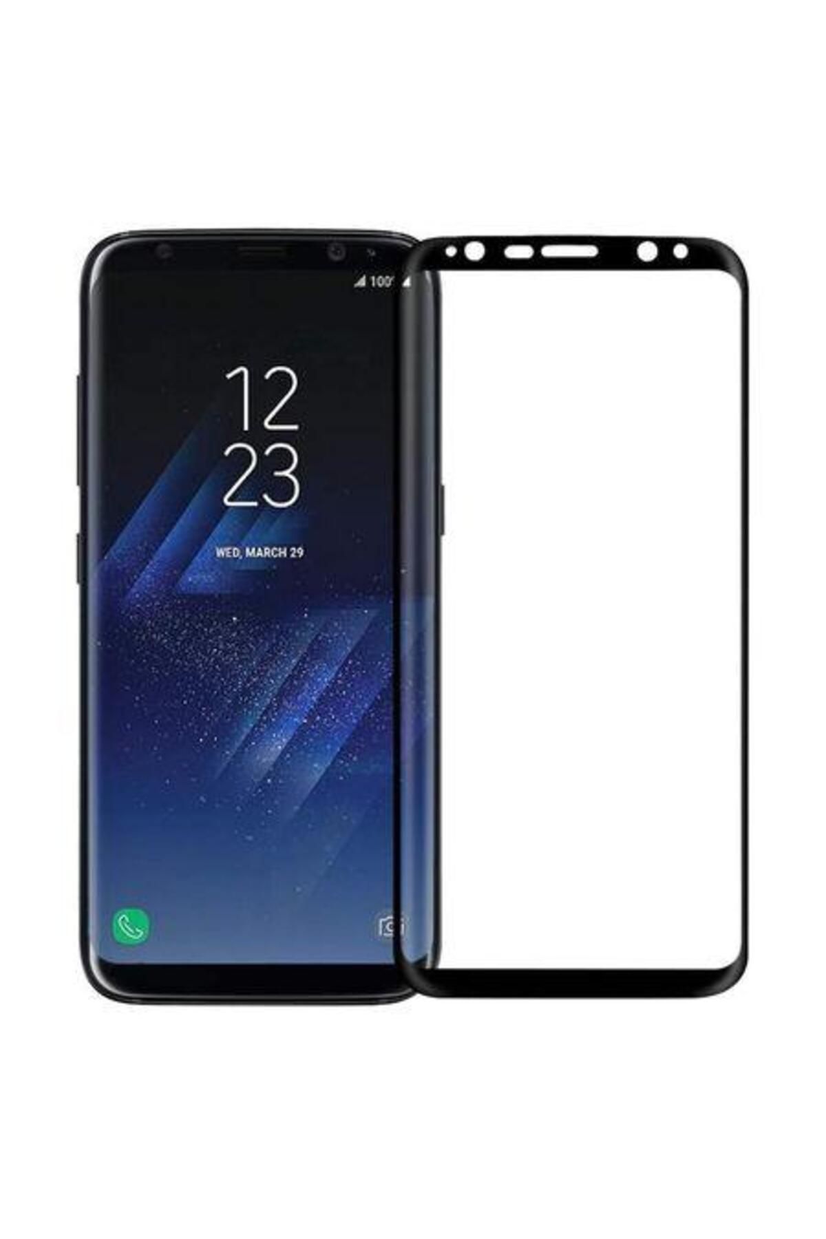 BLACK Protector De Ecran Din Sticlă Securizată 5d Pentru Samsung Galaxy S8+ - Negru - One Size
