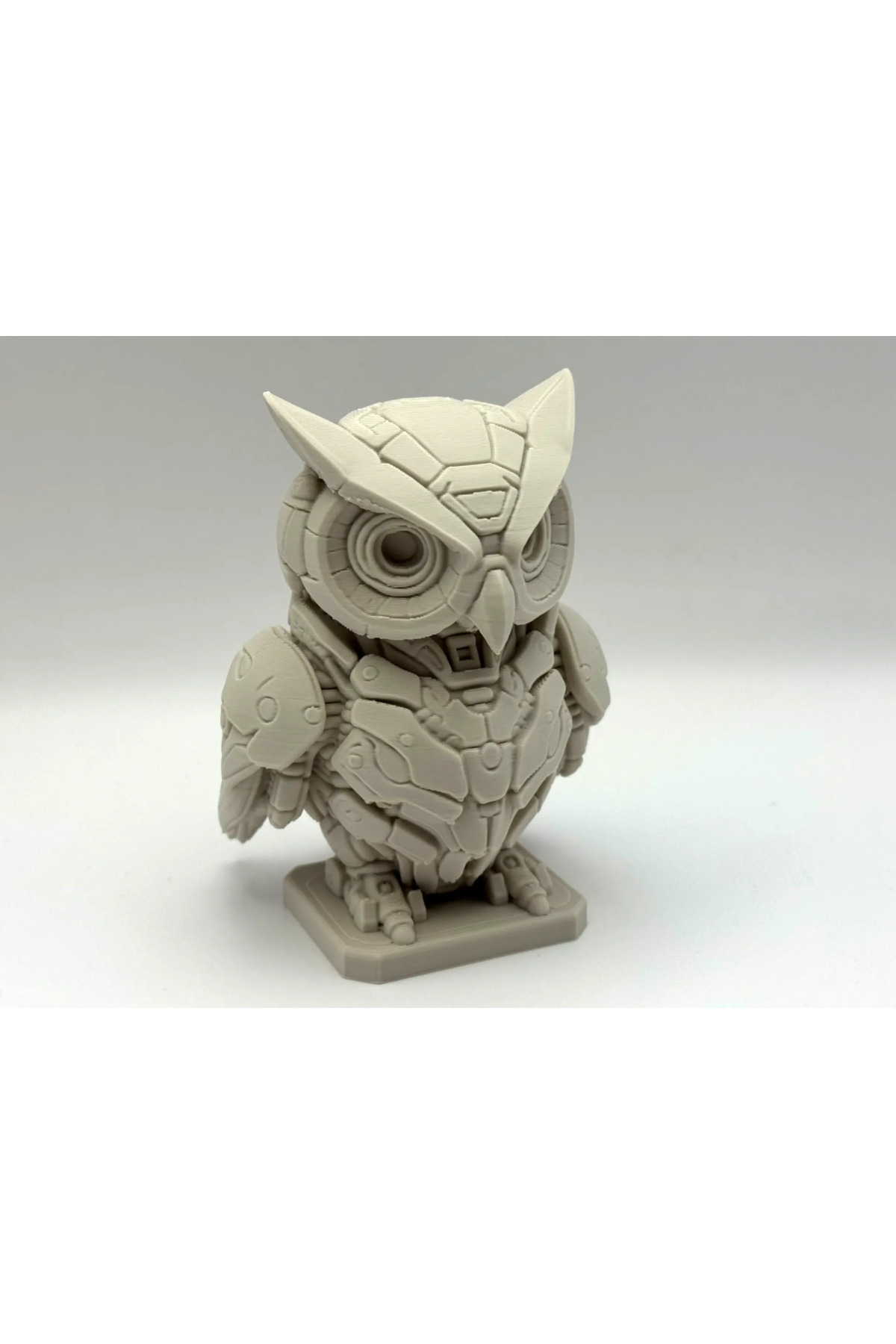 Robotic Owl Companion 10 cm – Dekoratif Robot Baykuş Figürü