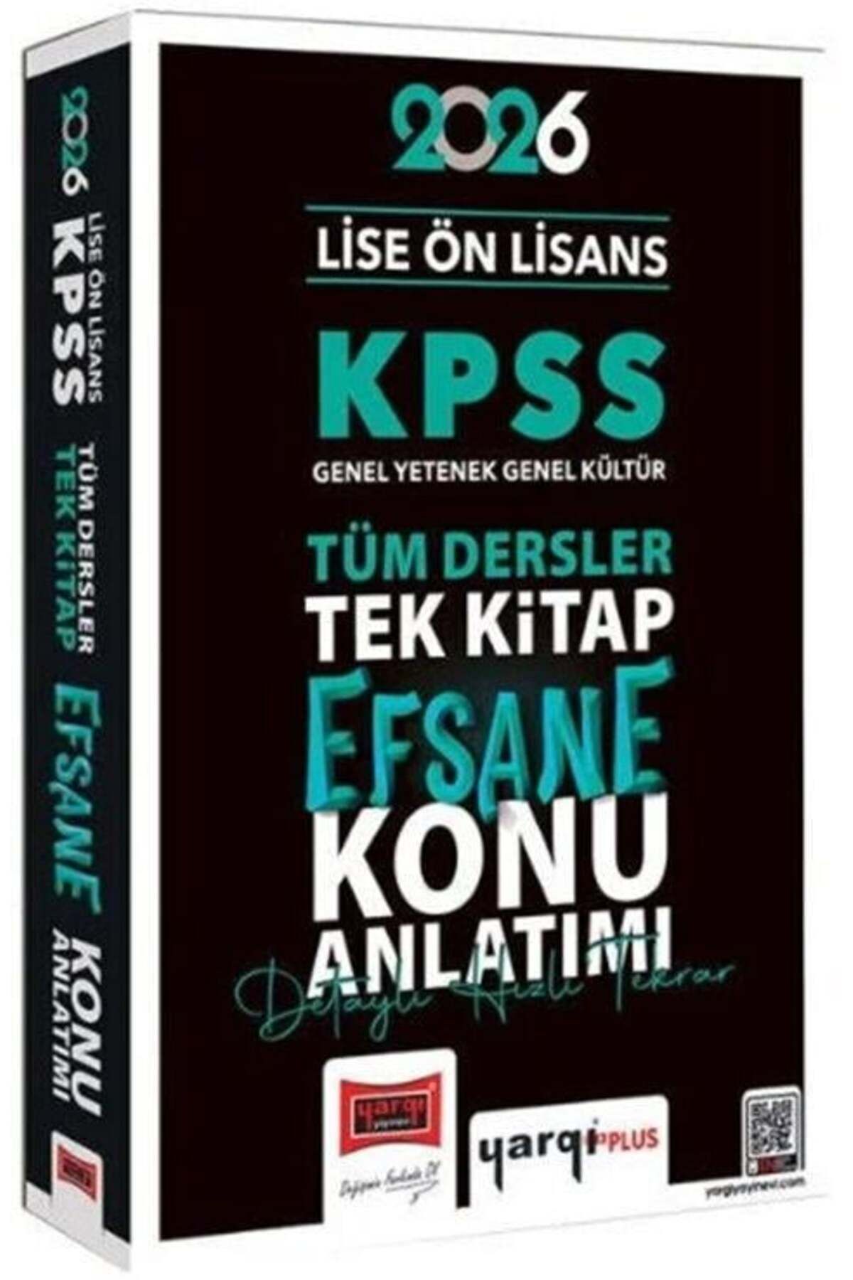 Yargı Yayınları Yargı Yayınları 2026 KPSS Lise Ön Lisans Efsane Konu Anlatımlı Tek Kitap