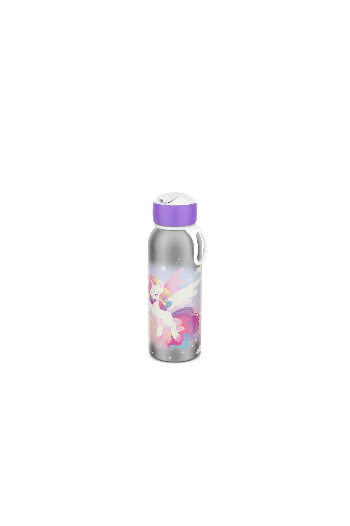 Mepal İnsulated Bottle Flip Up Campus Açılır Kapanır Termos Su Şişesi 350 Ml - Unicorn glow