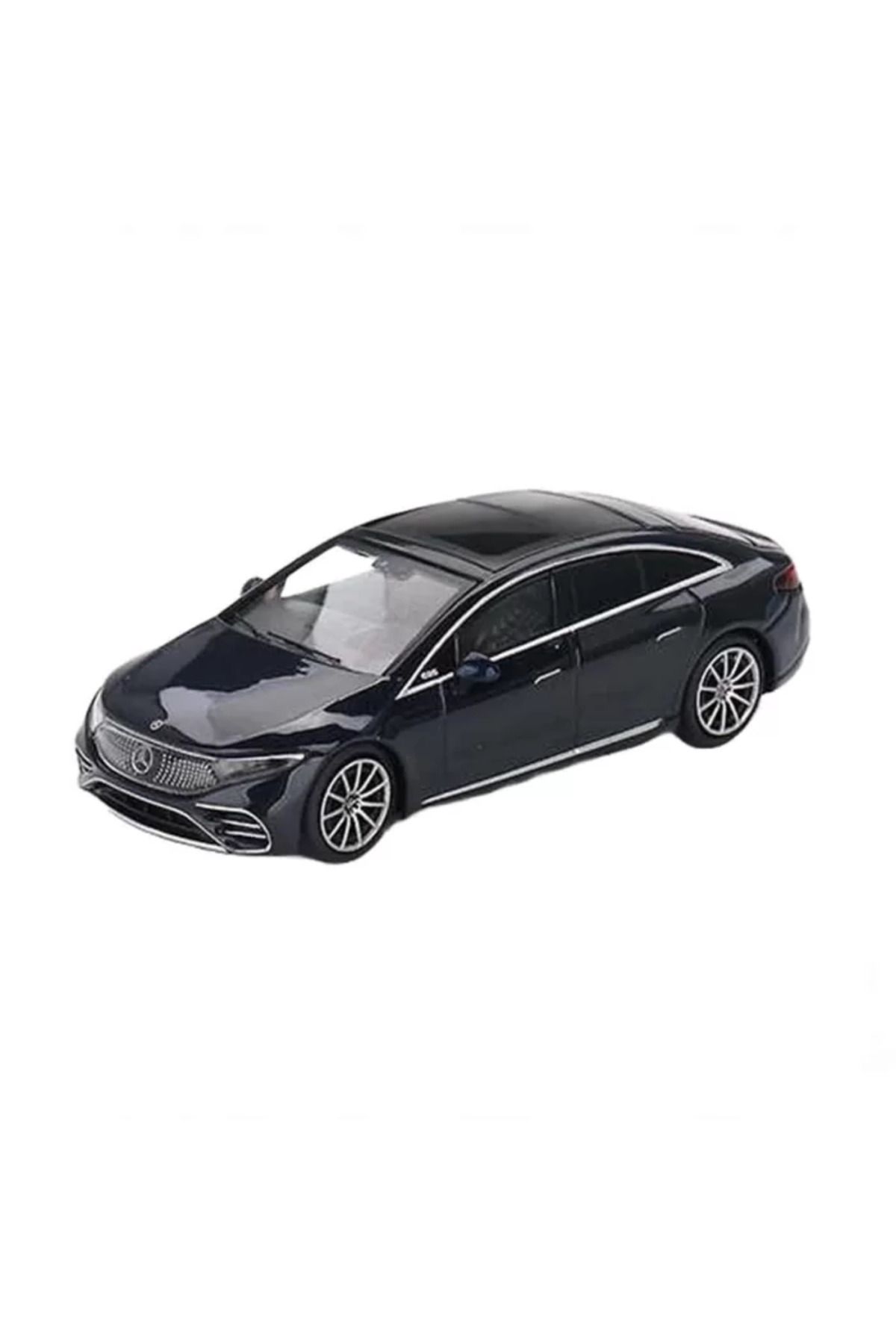 Angel Of Life Mini GT 1:64 Mercedes-Benz EQS 580 4MATIC Blue Metallic
