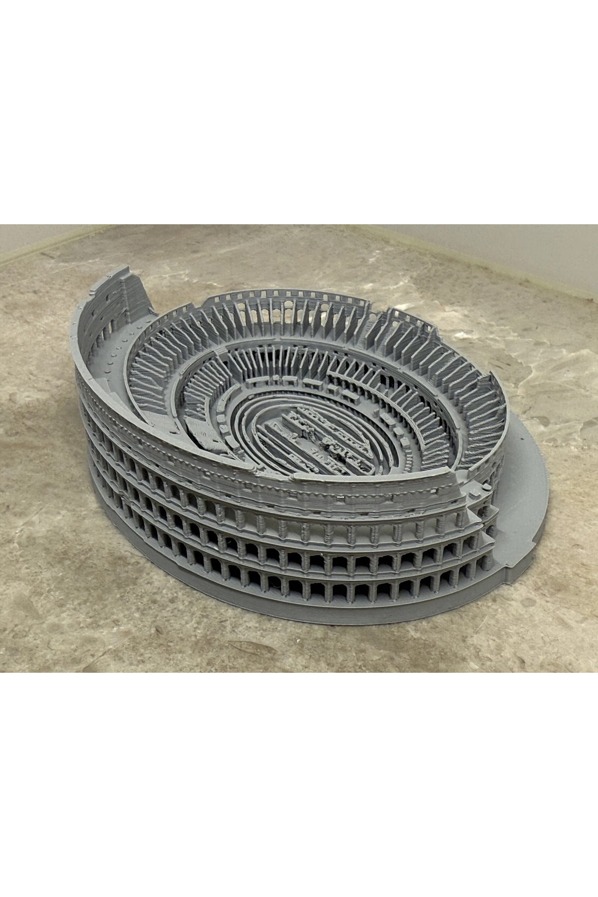 Römische Kolosseum-Figur – 3D-Deko-Figur-Objekt | 15 x 12,5 cm