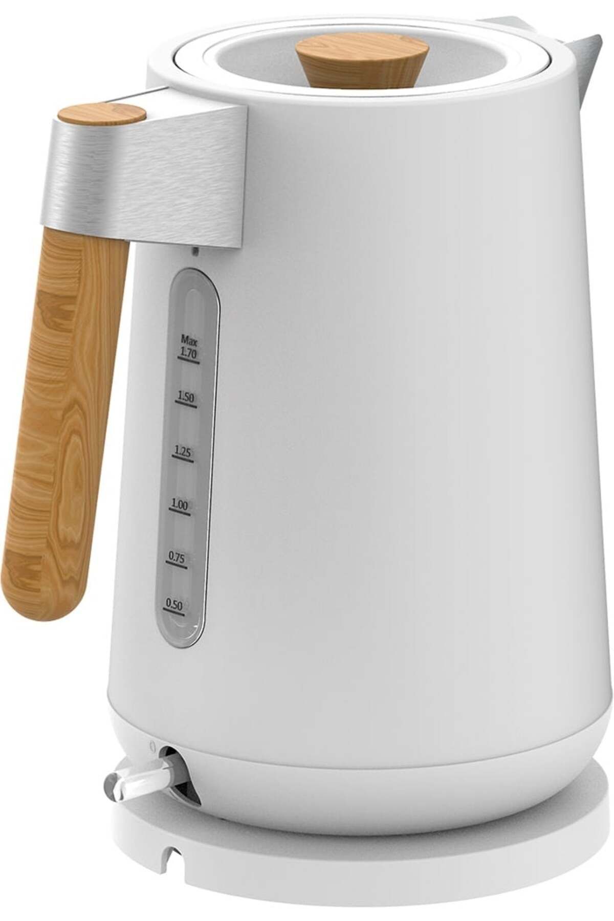ECG-Fierbător electric ECG RK 1768 Strix Timber White, 1,7 litri, 2200 W, pereți dubli 4