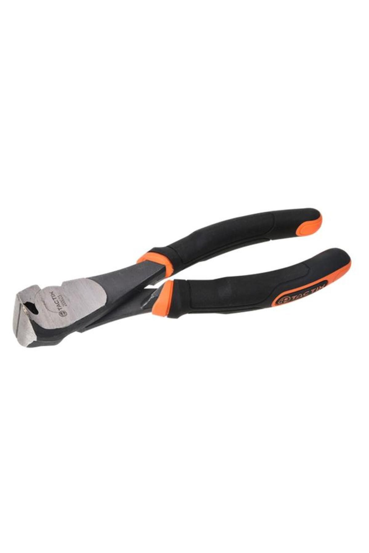 Generic-Tactix Durable Chrome-Vanadium Steel End Nipper Plier with Non-Slip Handle Black and Orange 6inch 2