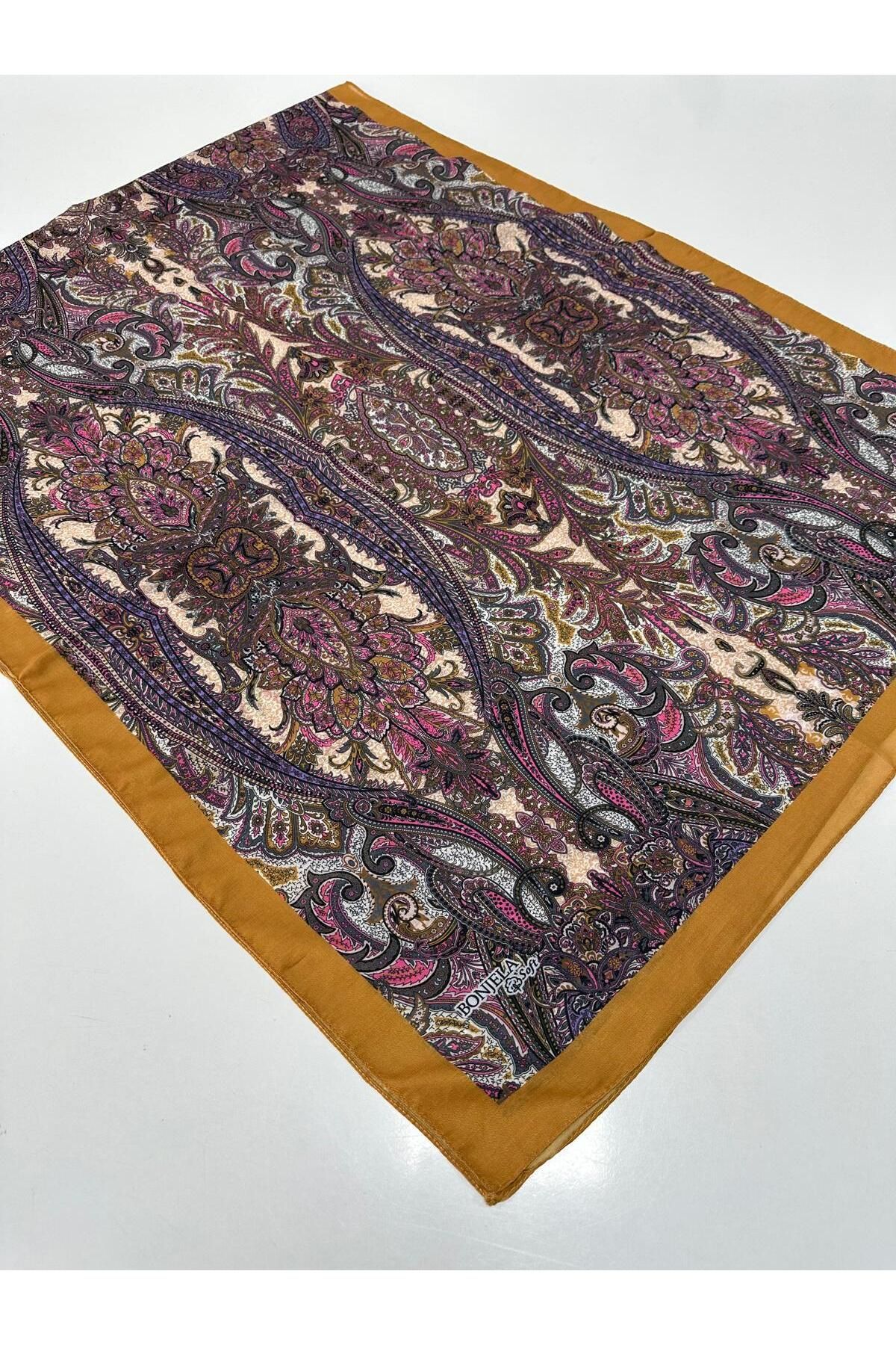 Bonjela Soft Pamuklu Şal Etro Desen LBS1904