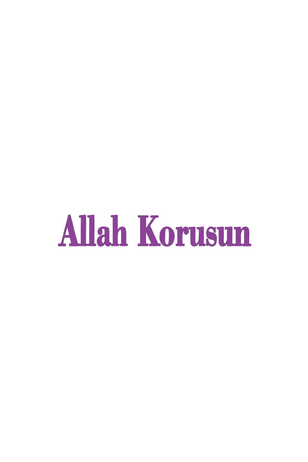Reysa Tasarım Allah Korusun Araba Sticker 17x17 Cm Mor