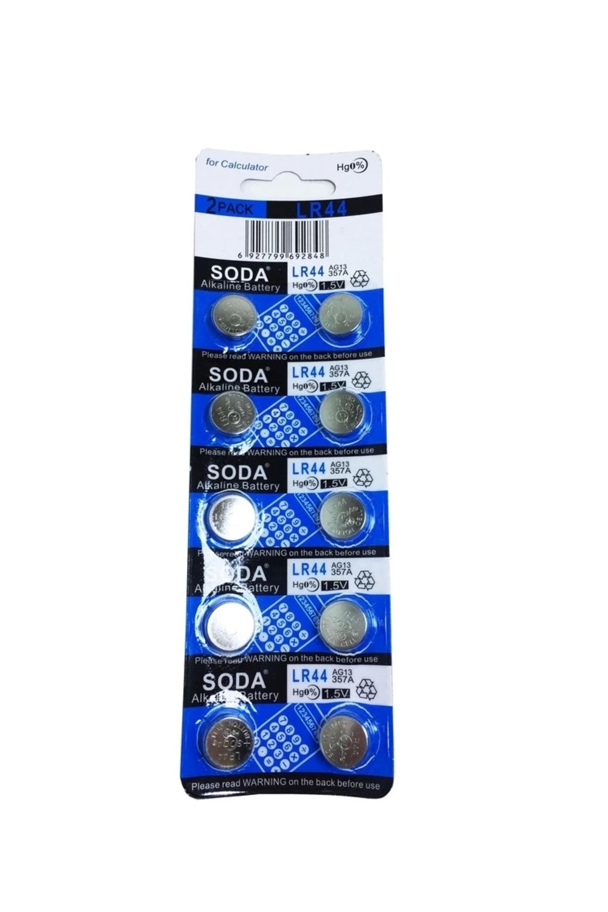 Generic Soda Ag13 Lr44/357 Alkalin 10'lu Düğme Pil