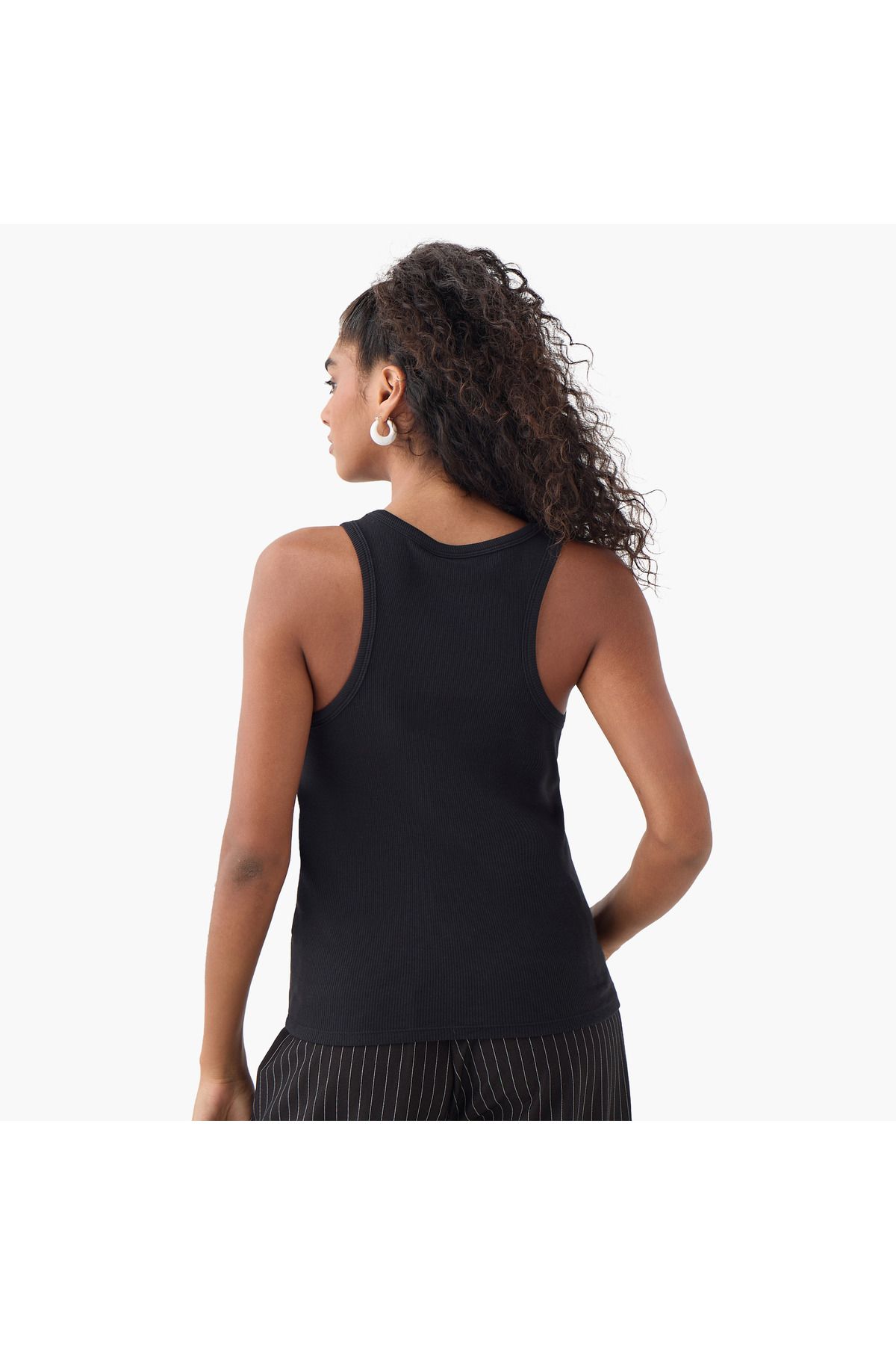 SP Characters-Minnie Mouse Embroidered Ribbed Tank Top 3